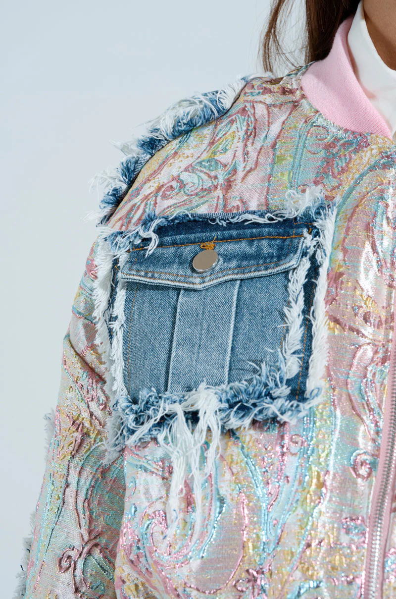 SPRING REFRESH BROCADE BOMBER - Image 9