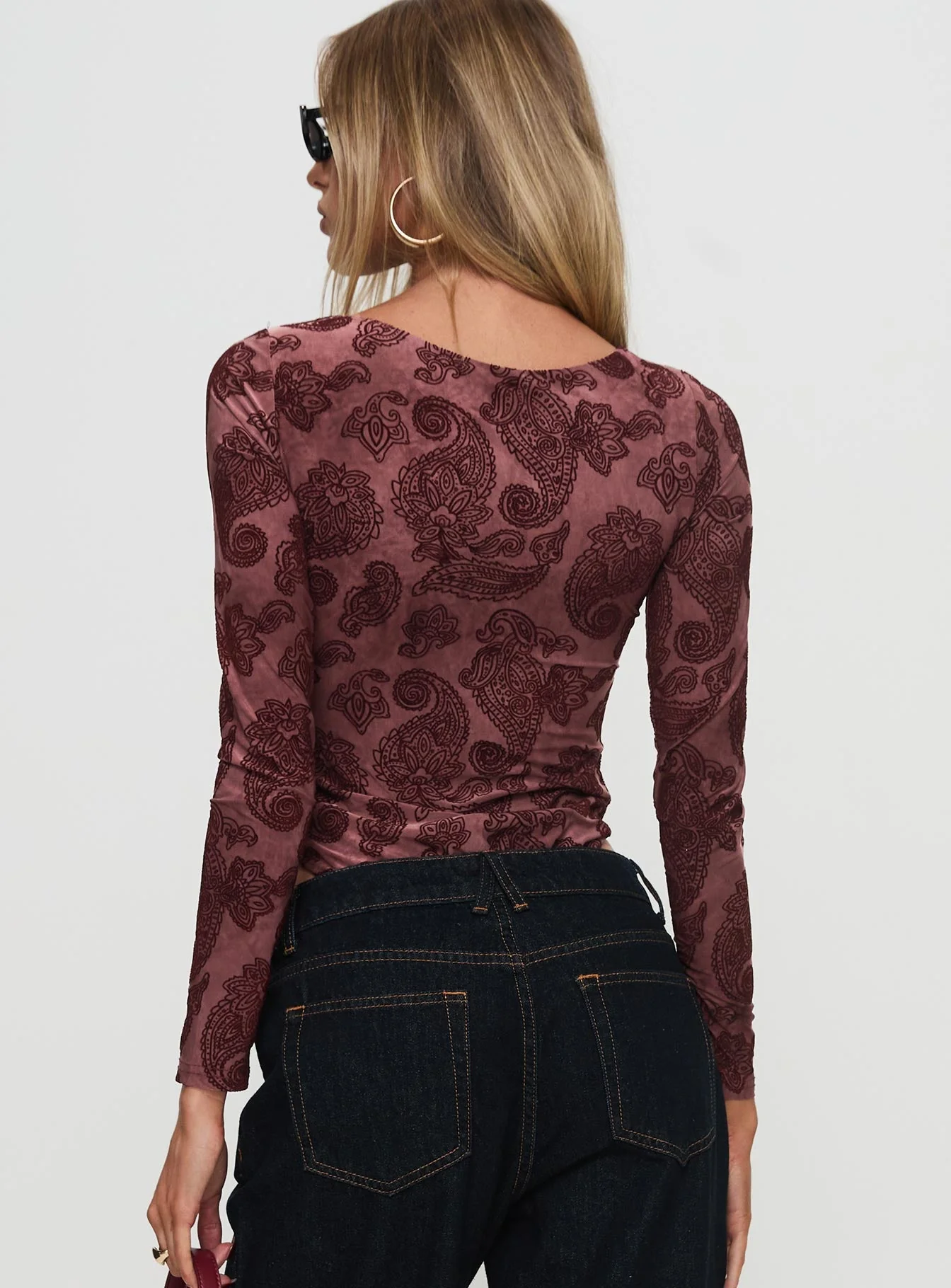 Spruce Bodysuit Red Paisley - Image 4
