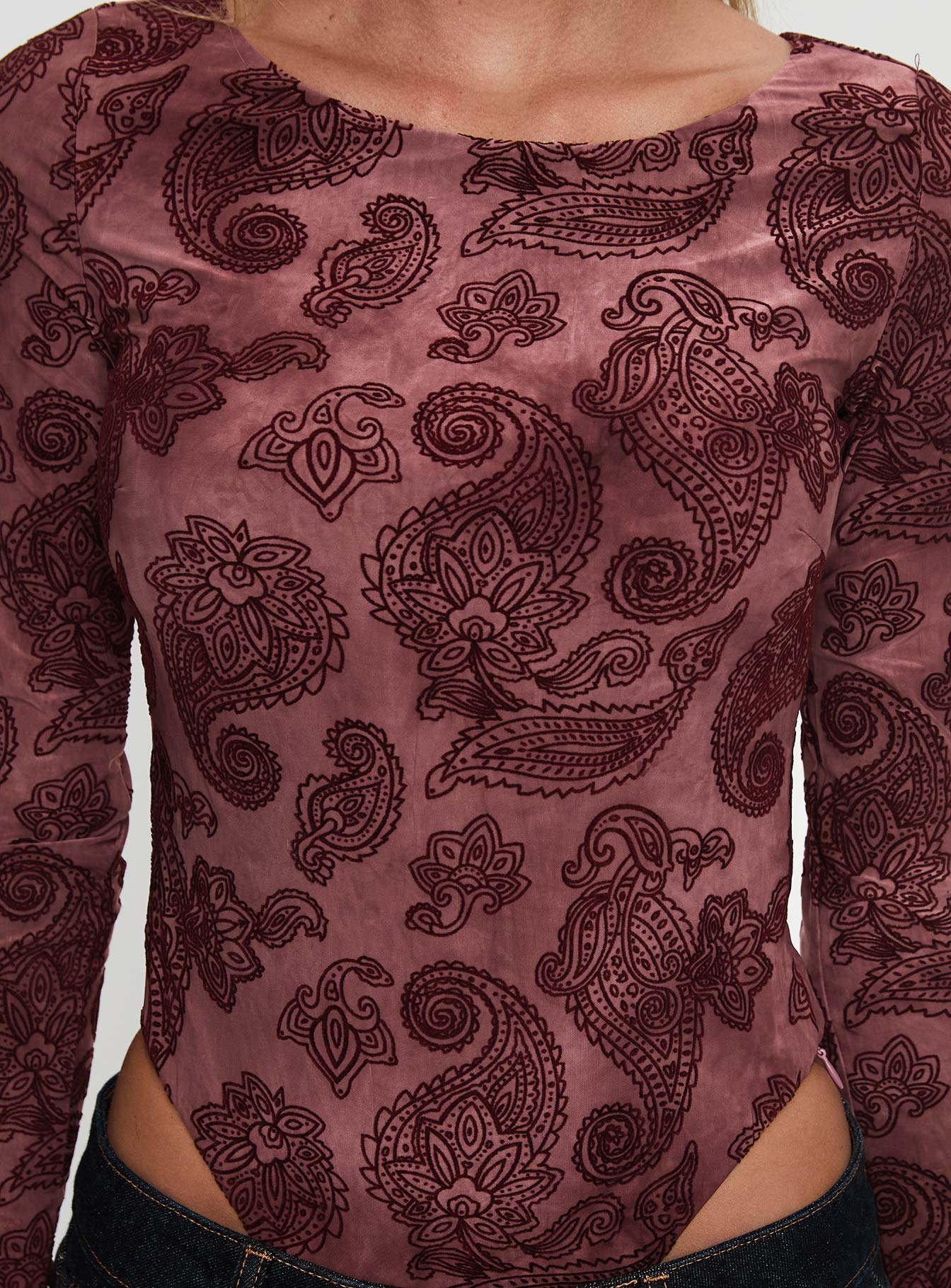 Spruce Bodysuit Red Paisley - Image 5
