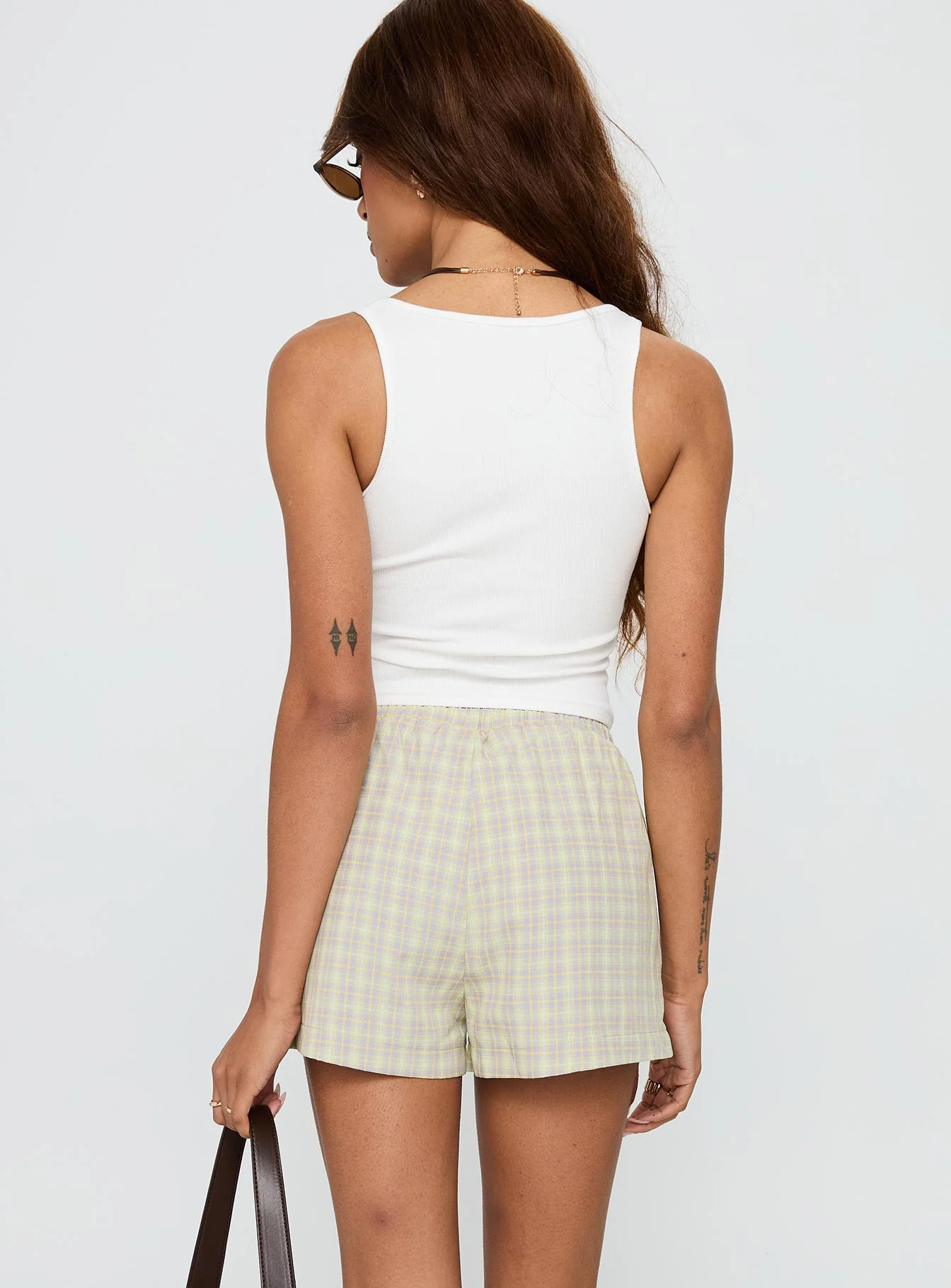 Star Blaze Shorts Green Check - Image 5