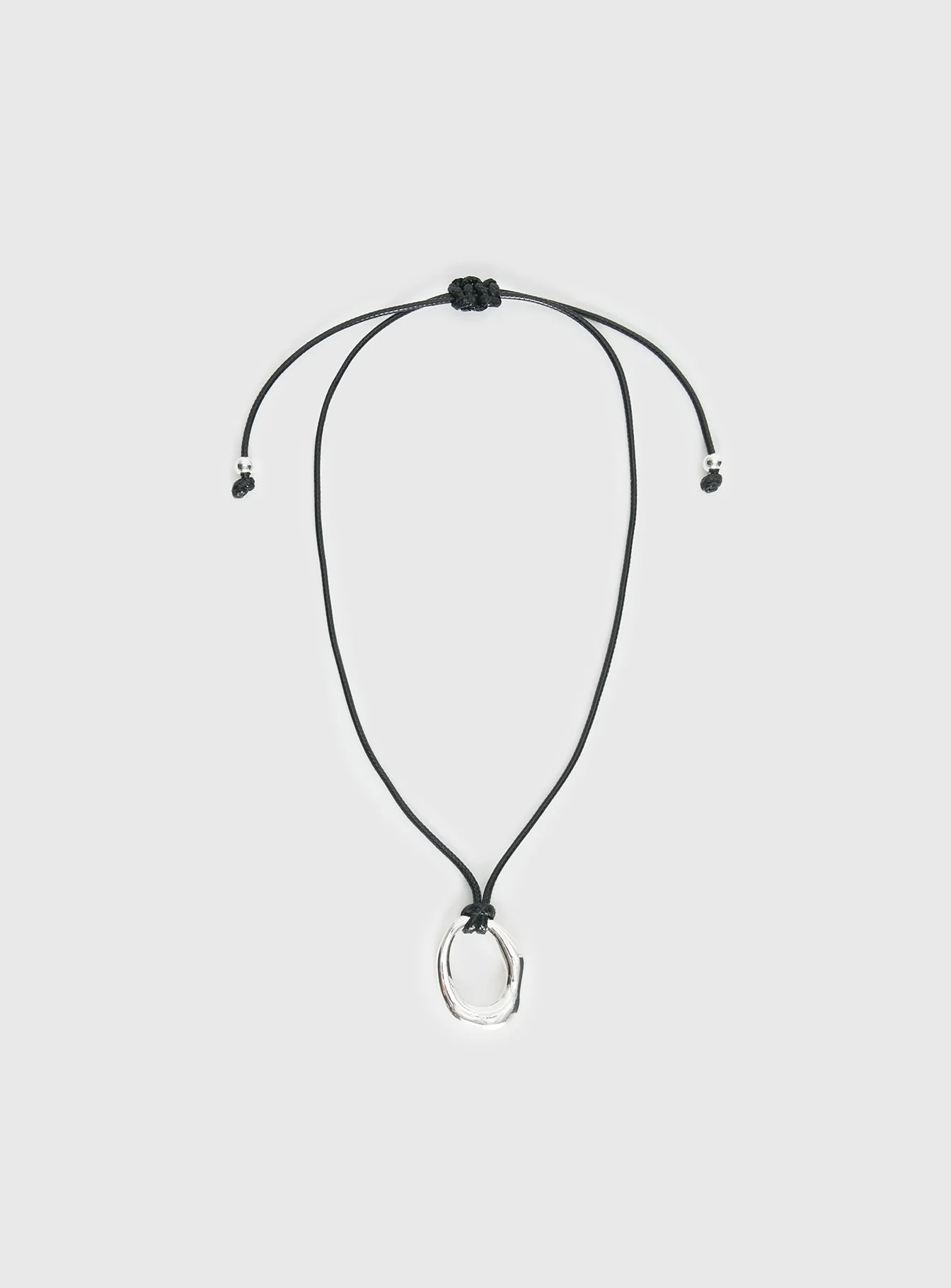 Star Quality Pendant Necklace Black / Silver - Image 2