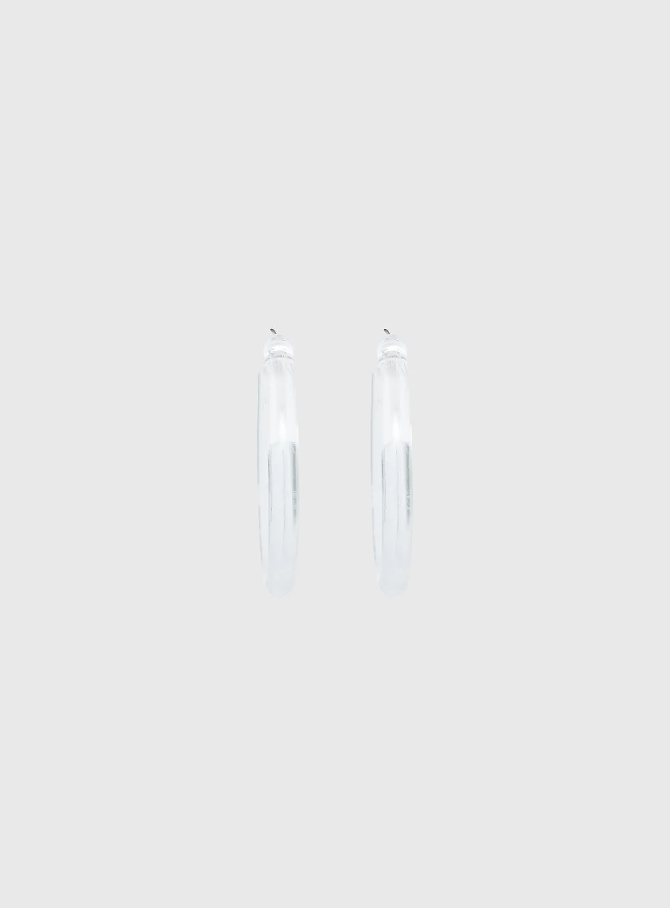 Stars Shine Hoop Earrings Clear - Image 2