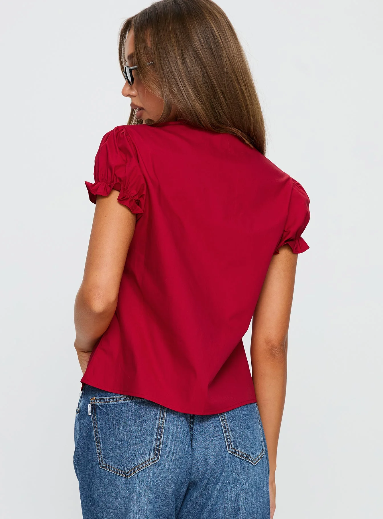 Starstruck Tie Up Top Red - Image 4