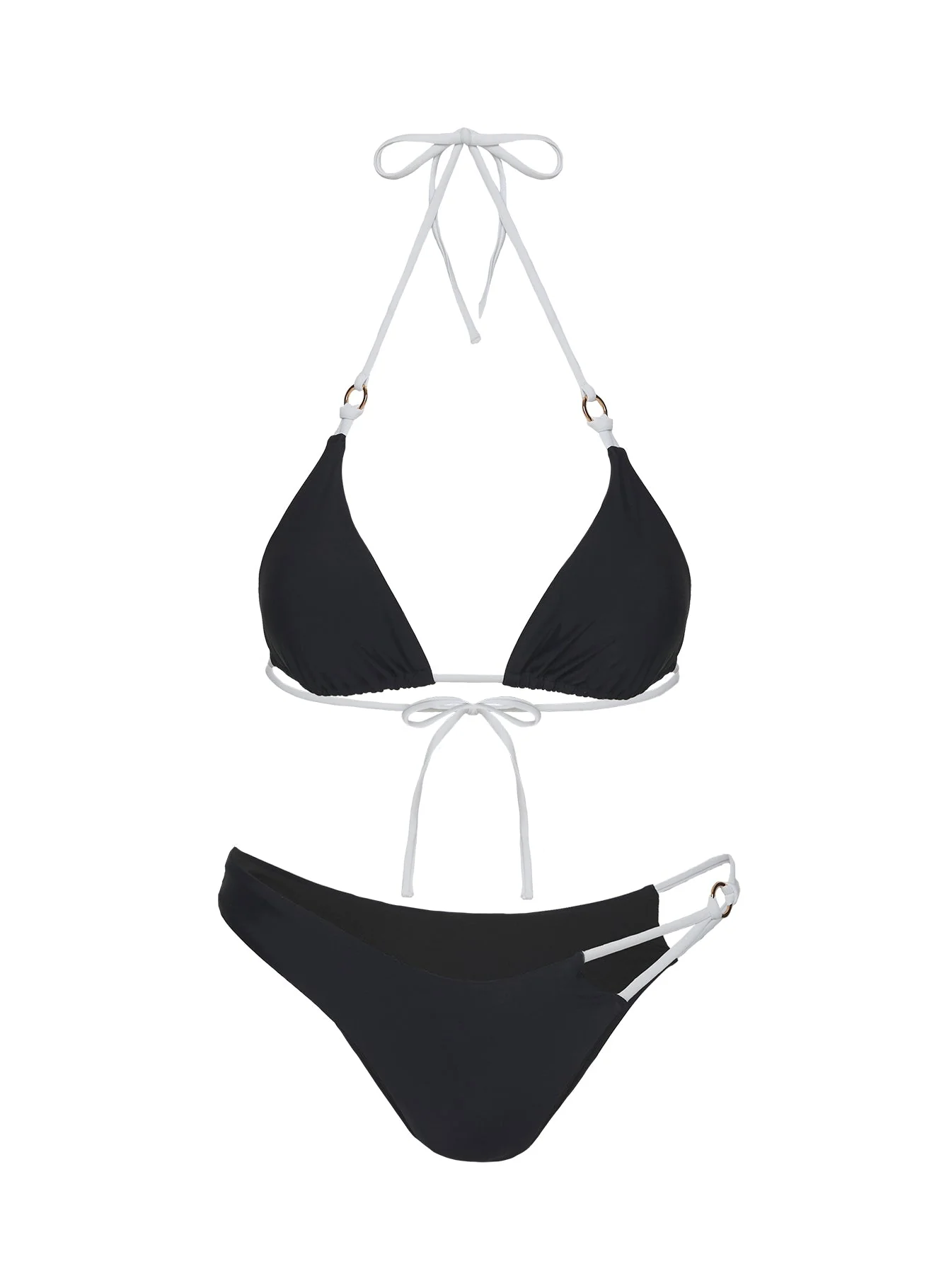 Stellie High Cut Bikini Bottom Black - Image 5