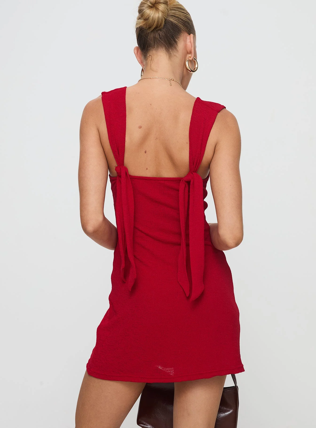 Steward Mini Dress Red Petite - Image 5