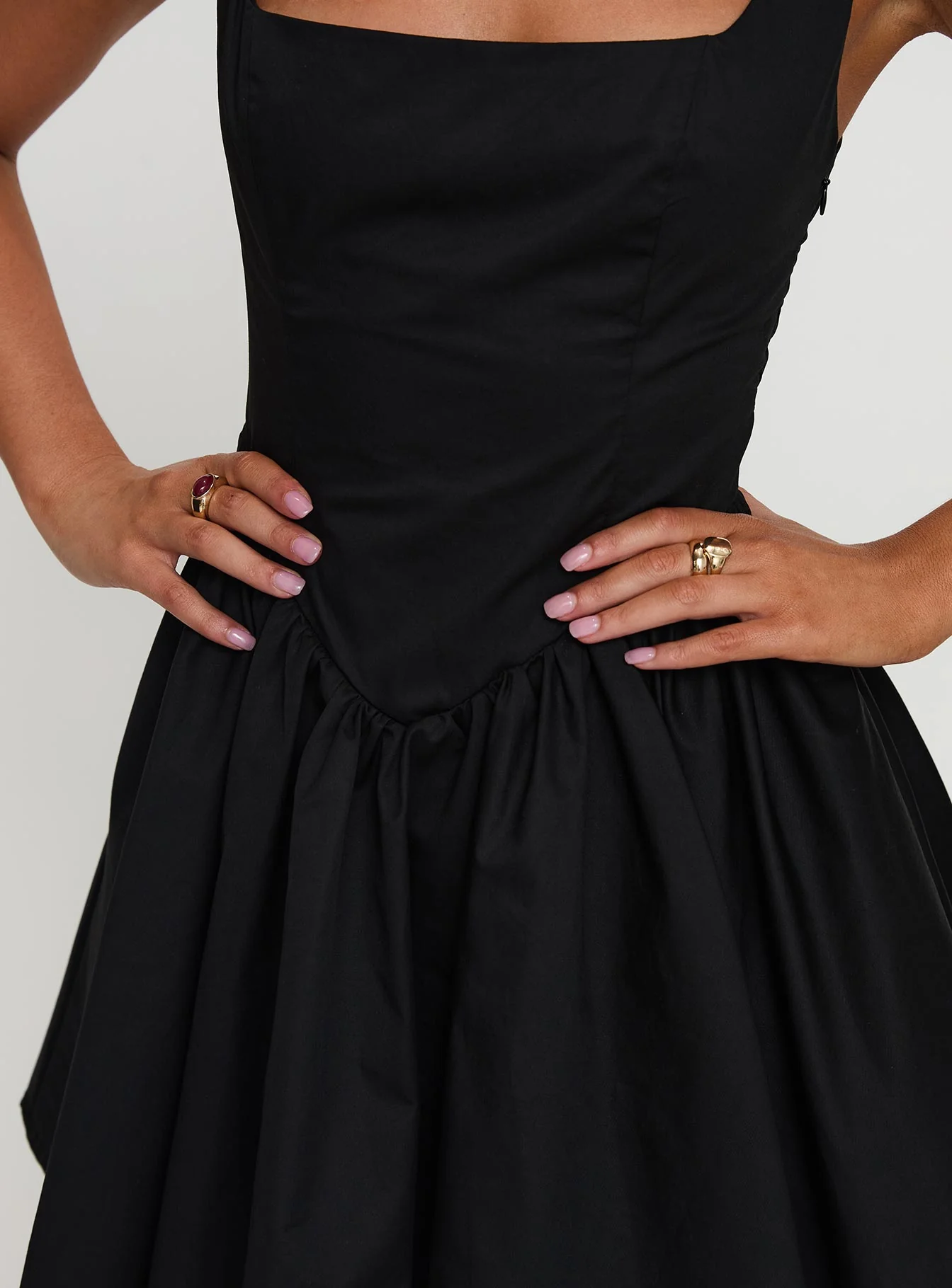 Straplie Mini Dress Black - Image 11