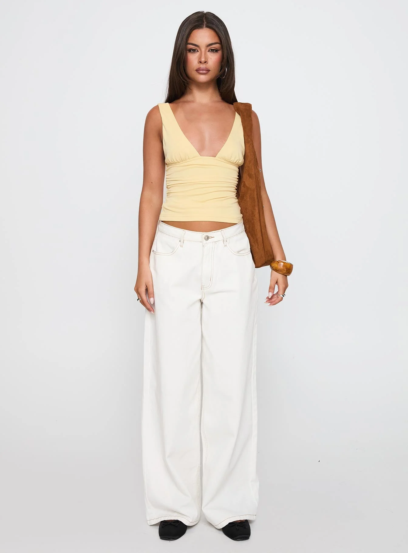 Sublime Ruched Top Yellow - Image 7