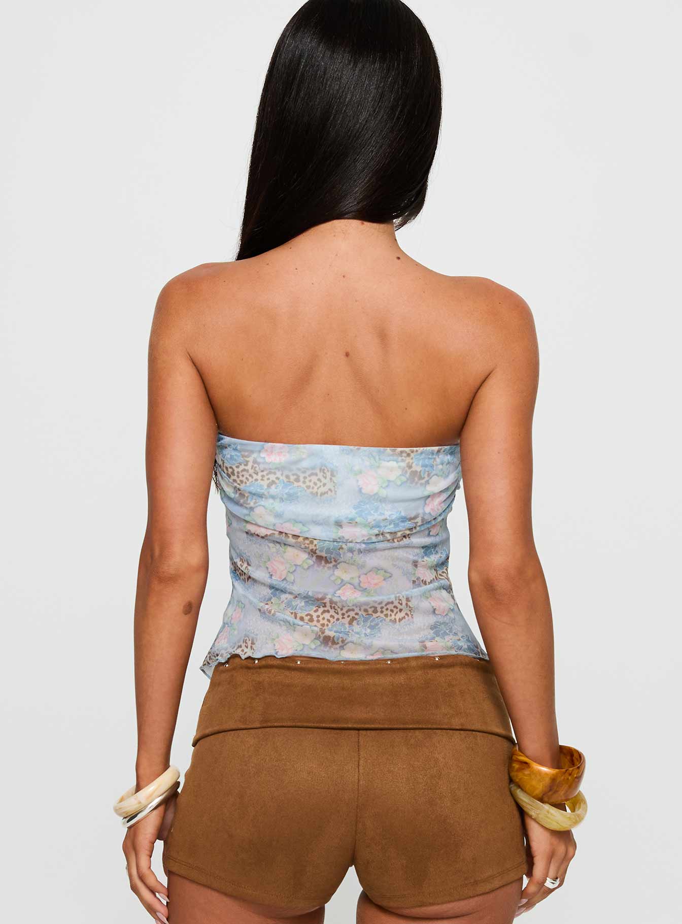 Sublimity Strapless Top Blue Multi - Image 5