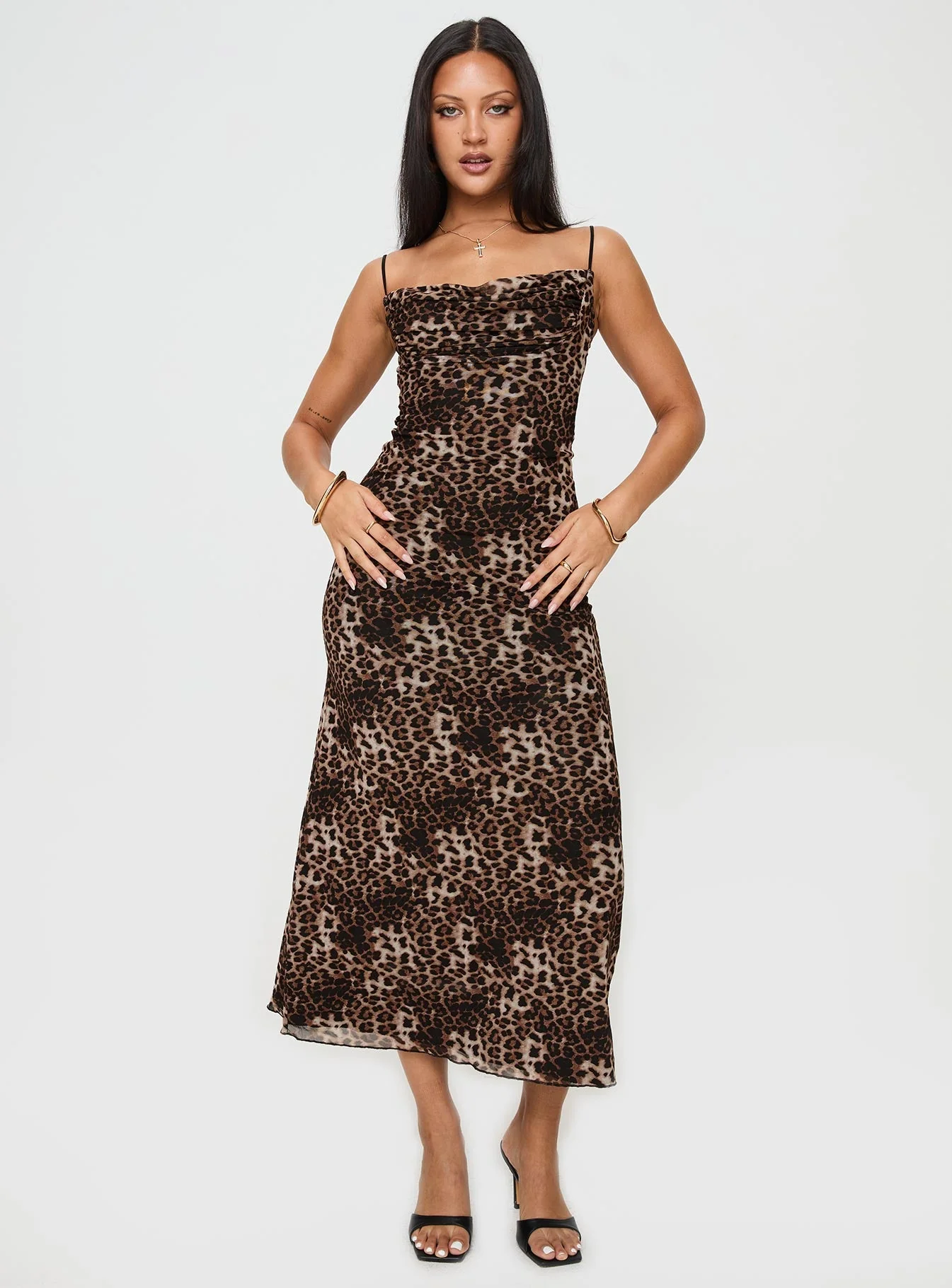 Sugar Maxi Dress Leopard - Image 3