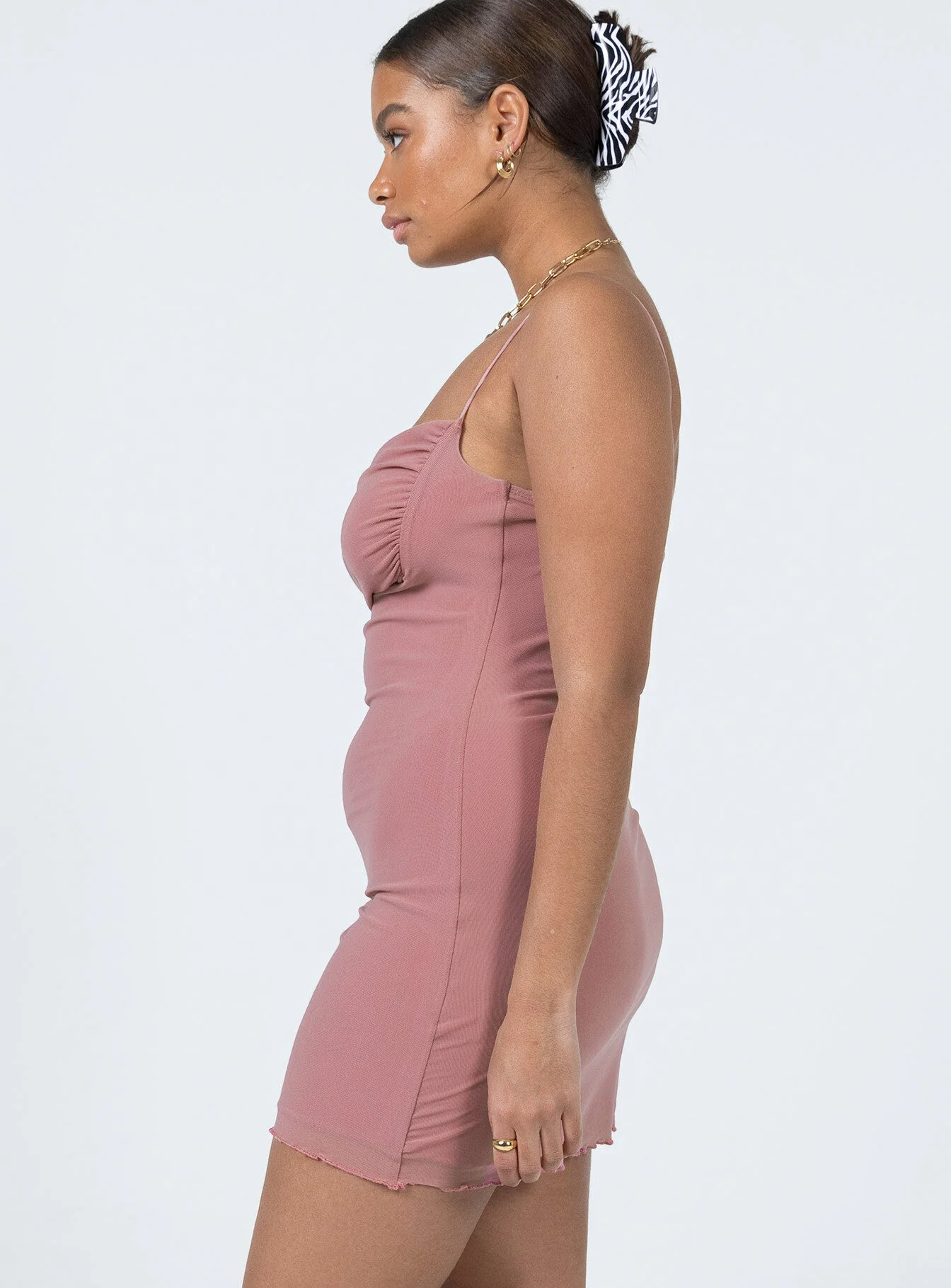 Sugar Mini Dress Mauve - Image 3