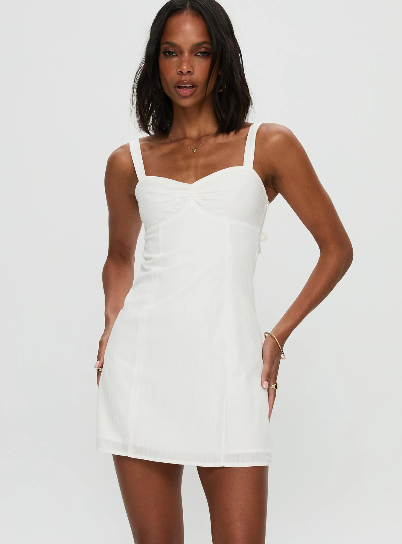 Summer Isles Mini Dress White - Image 2