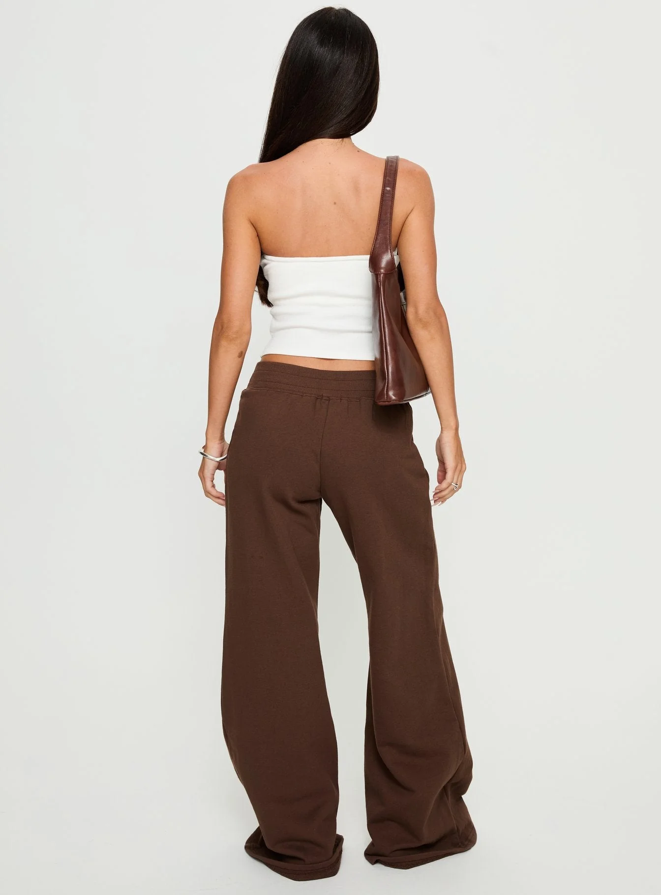 Summits Flared Track Pants Chocolate - Image 4