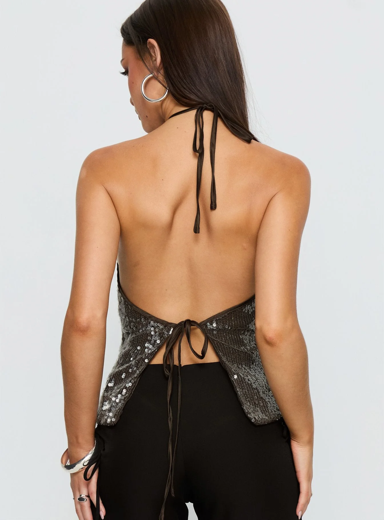 Sun Salutations Halter Top Chocolate - Image 5