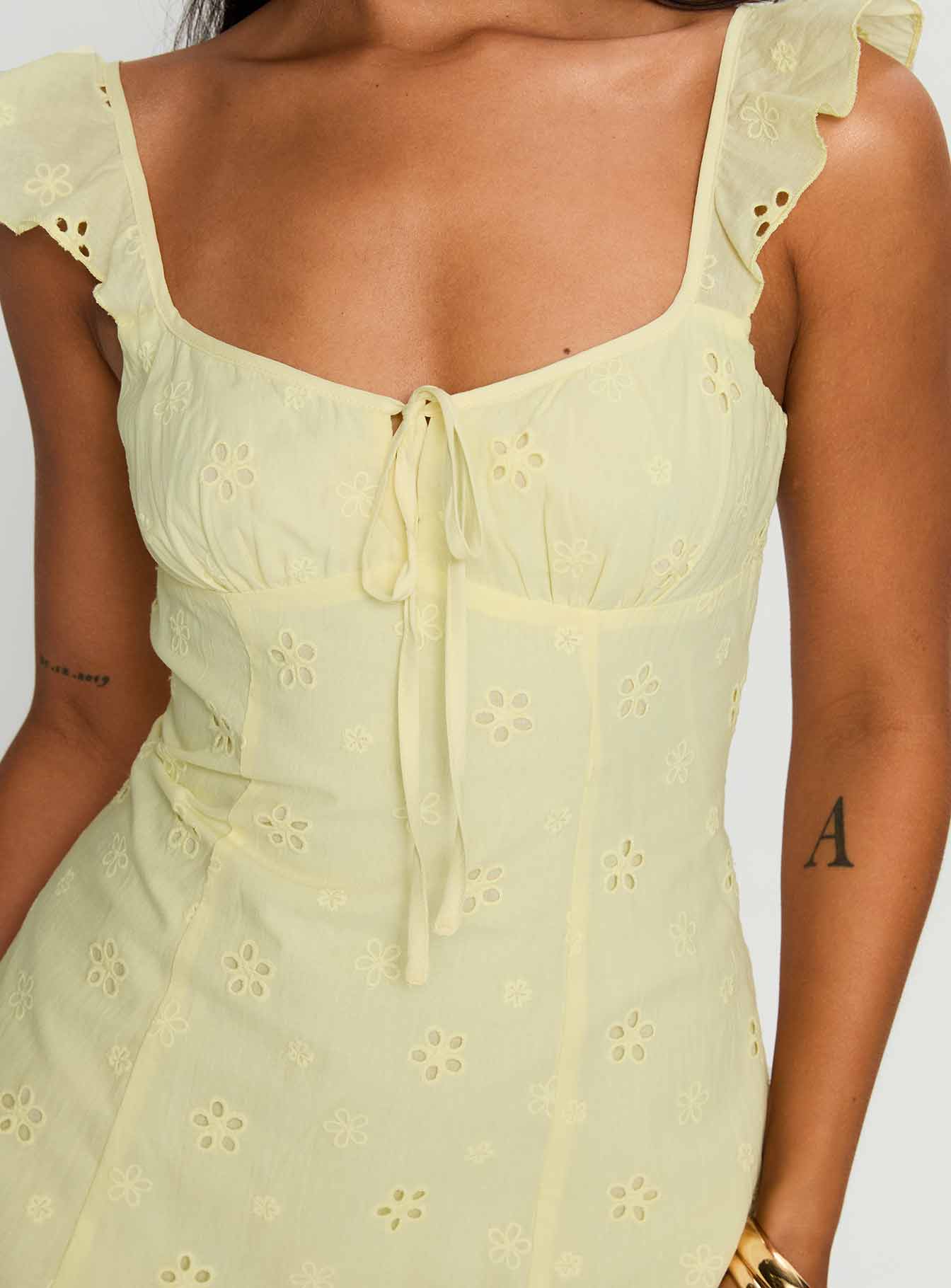 Sunbather Mini Dress Yellow - Image 5