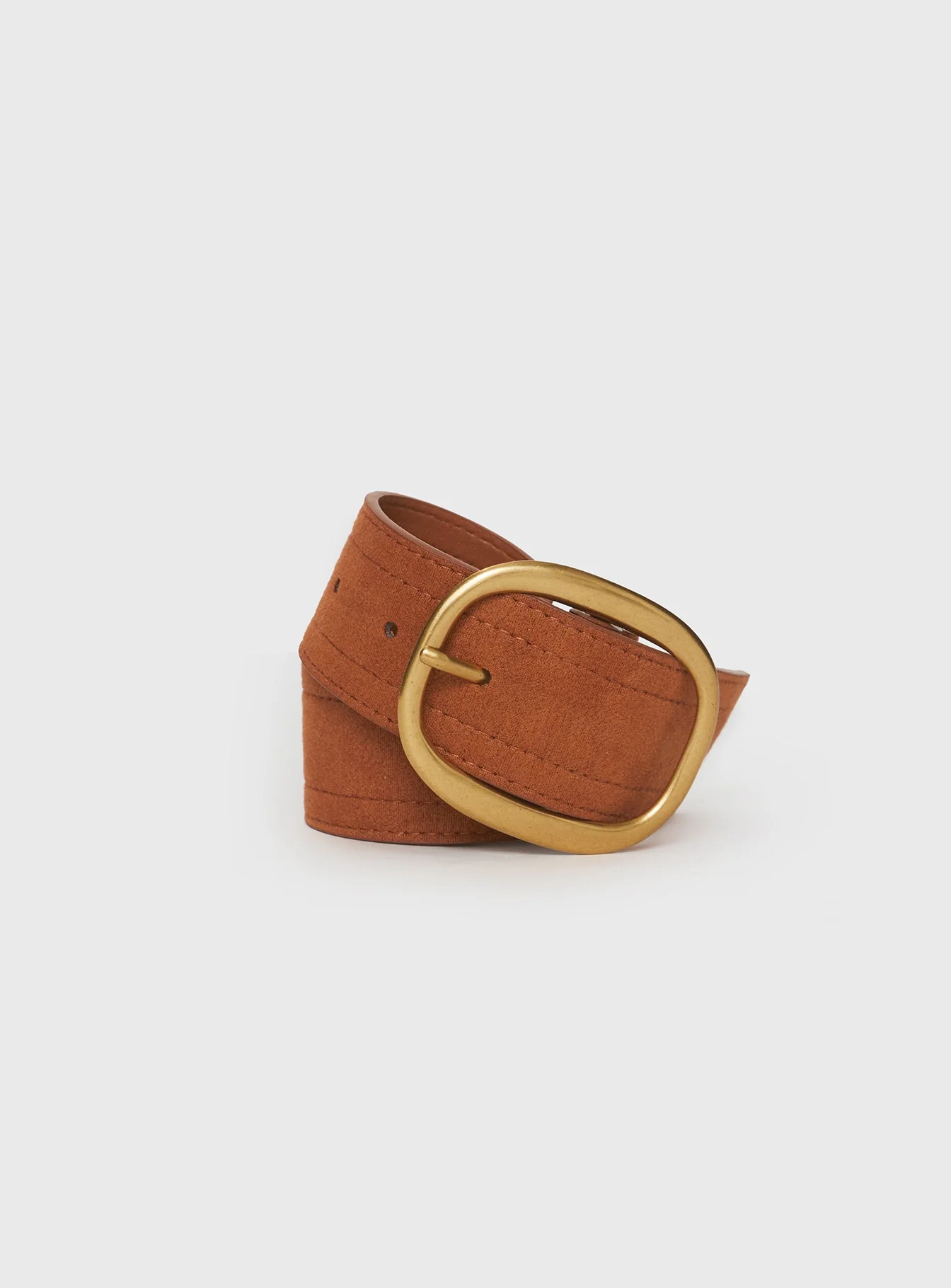 Sunbeam Faux Suede Belt Brown - Image 2