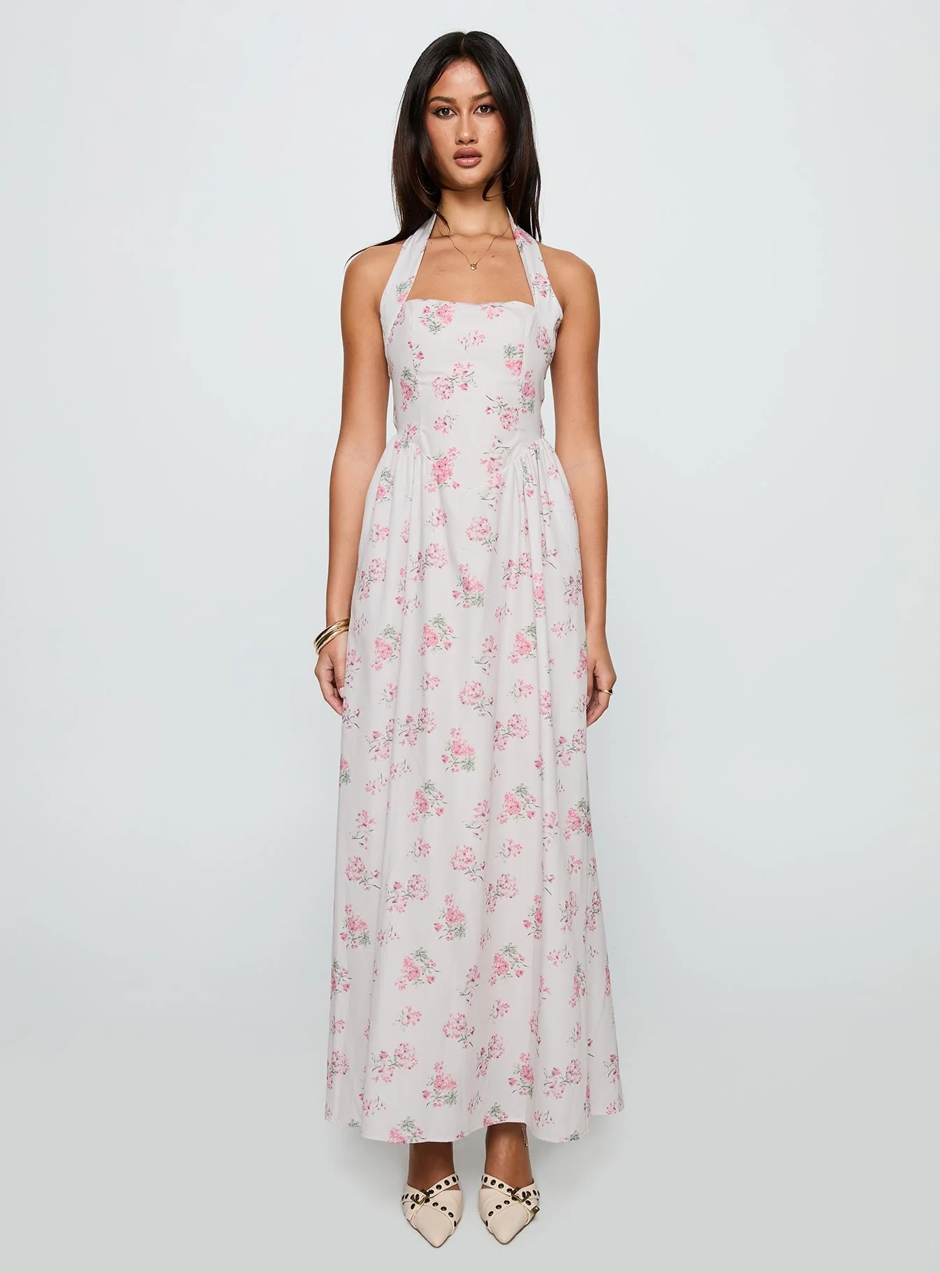 Sunfields Halter Maxi Dress Multi - Image 6