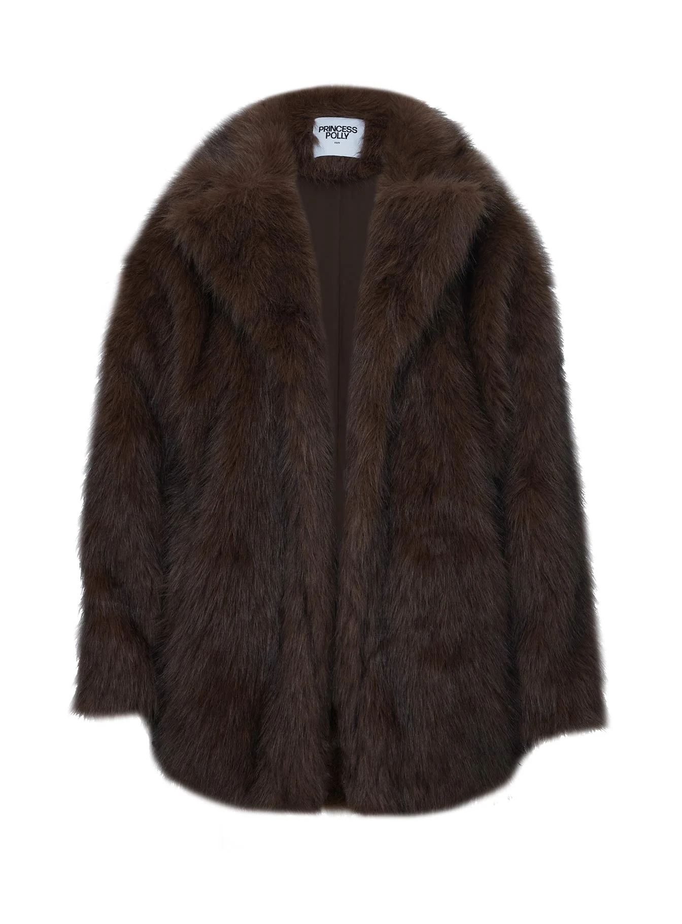 Super Trouper Faux Fur Jacket Brown - Image 5