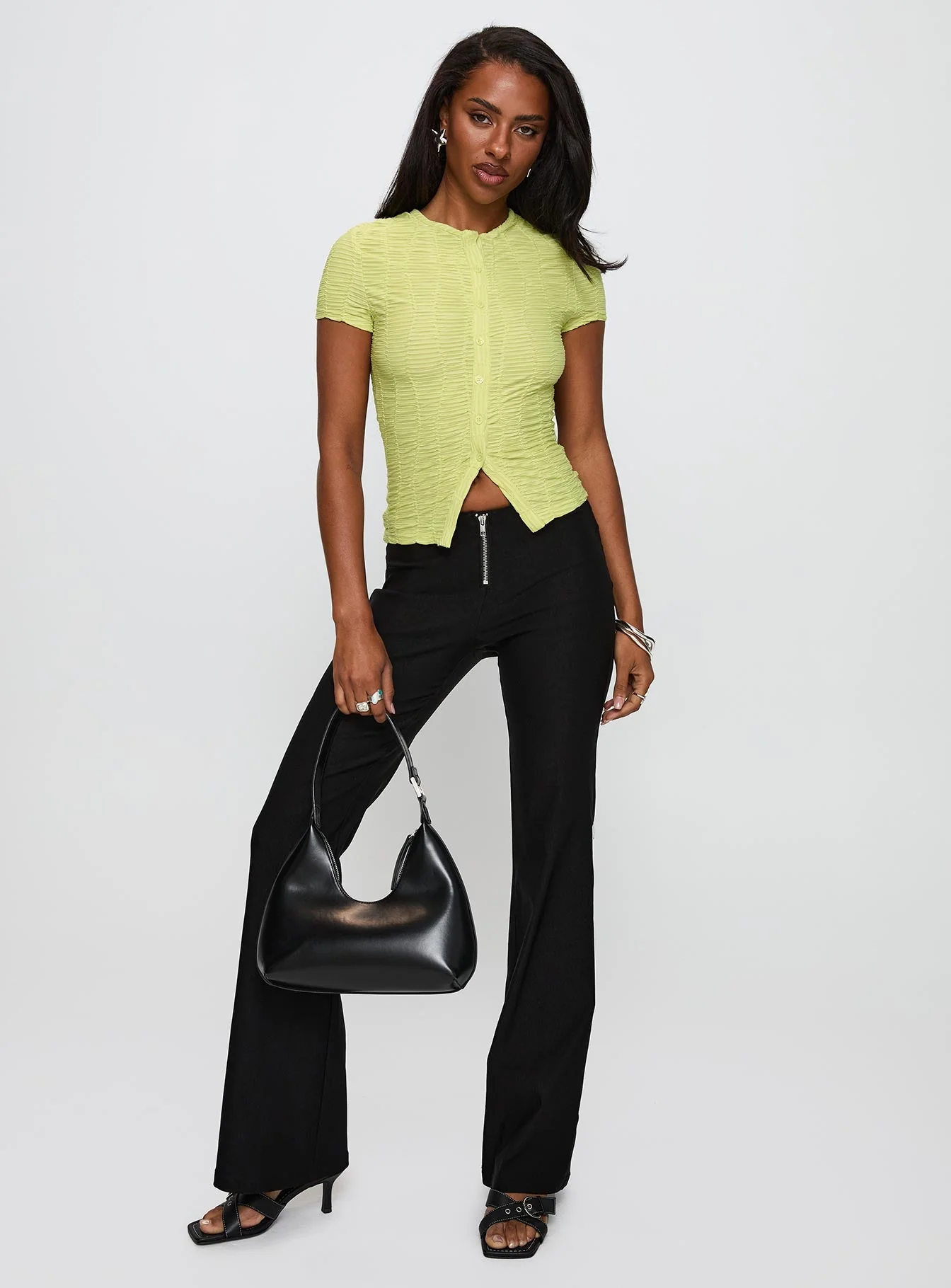 Suzu Textured Top Green - Image 3