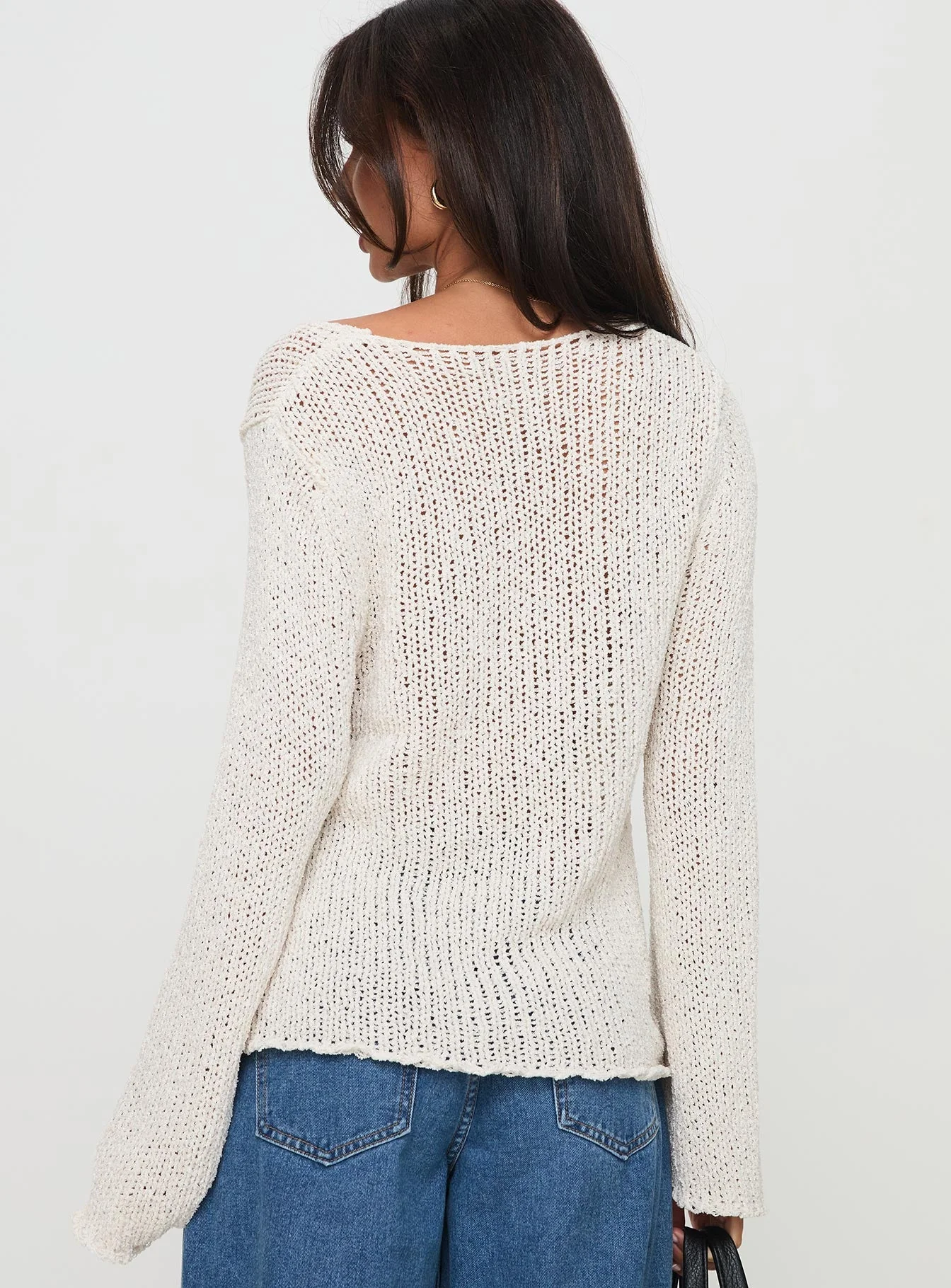 Swain Knit Cardigan Cream - Image 5