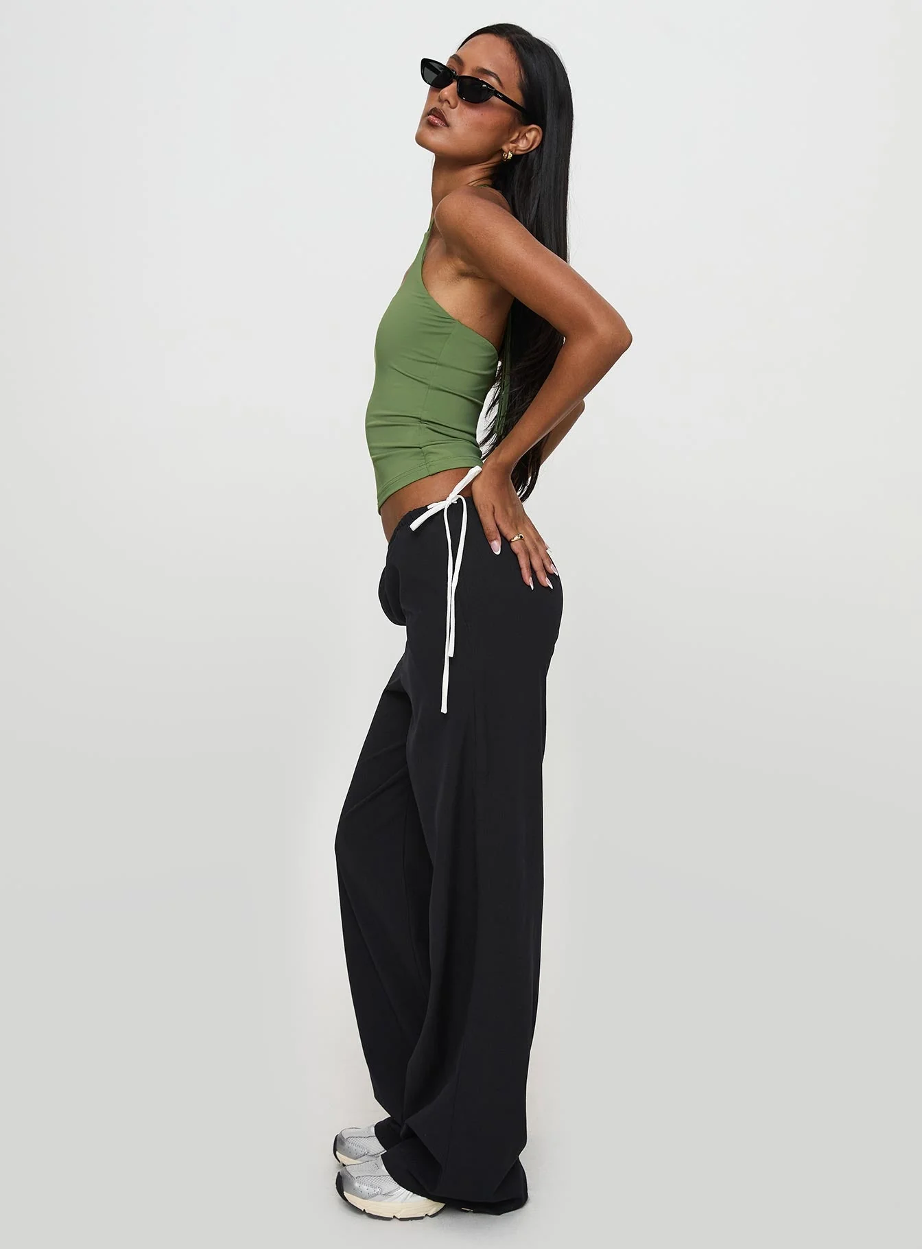 Sweet As Sugar Bow Pants Black / White - Image 4