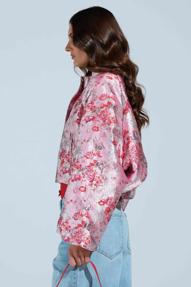 SWEET DISPOSITION BROCADE BOMBER - Image 4