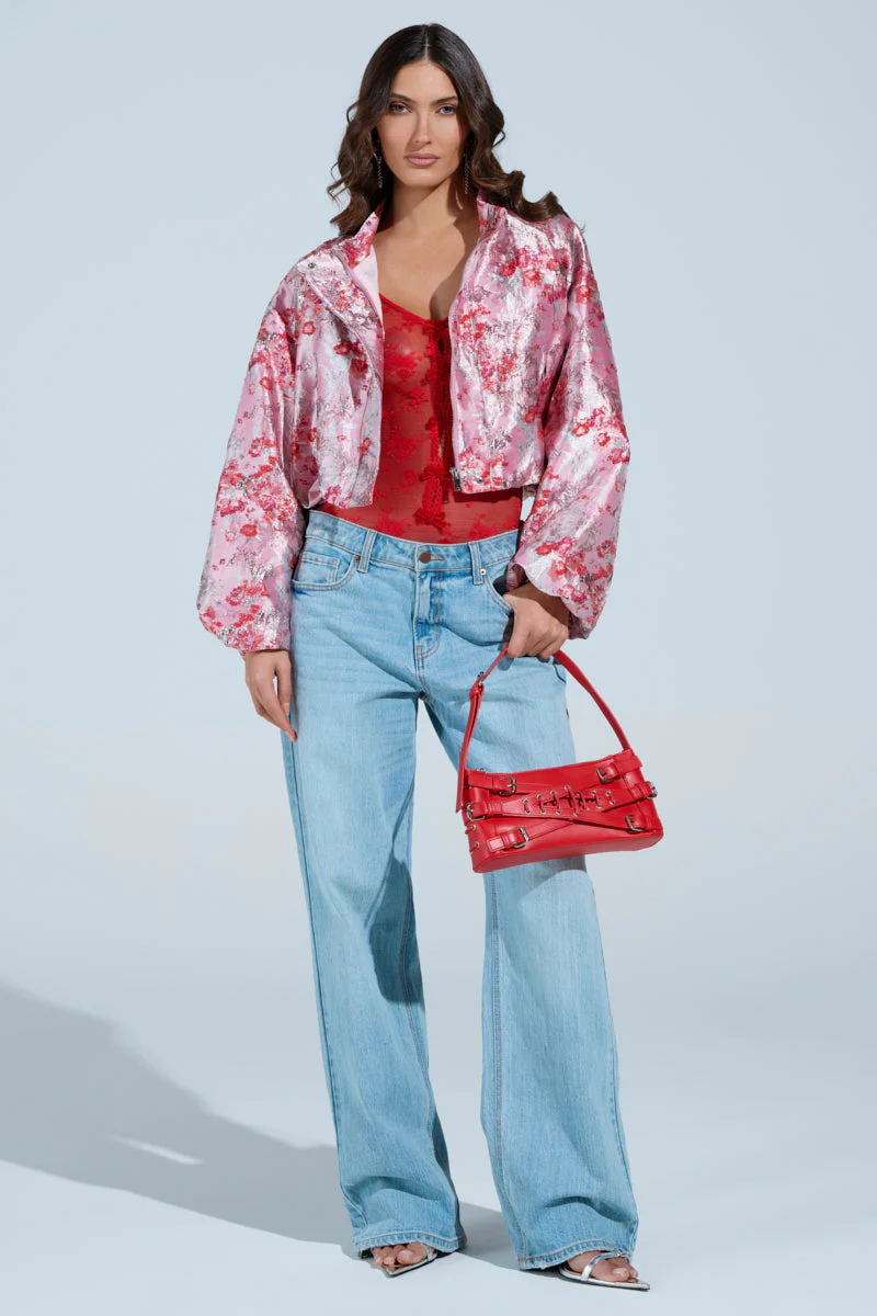 SWEET DISPOSITION BROCADE BOMBER - Image 5