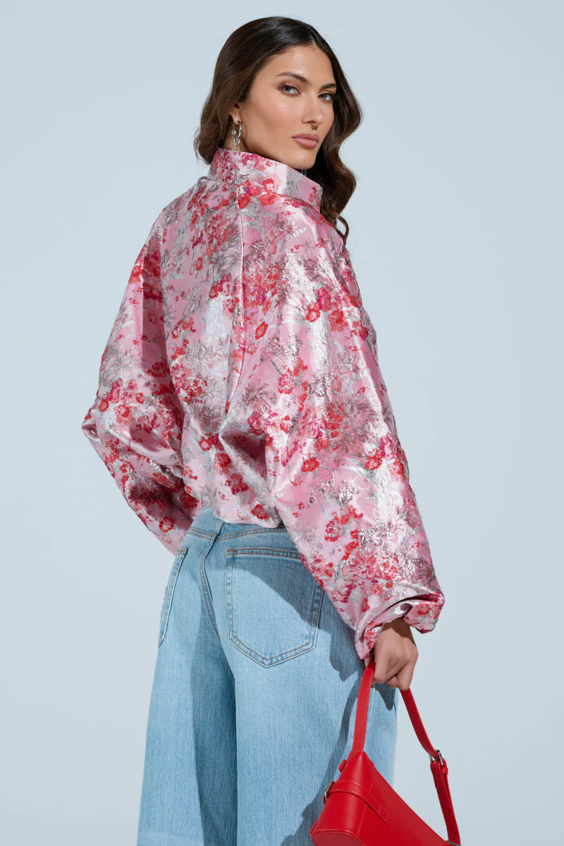 SWEET DISPOSITION BROCADE BOMBER - Image 6