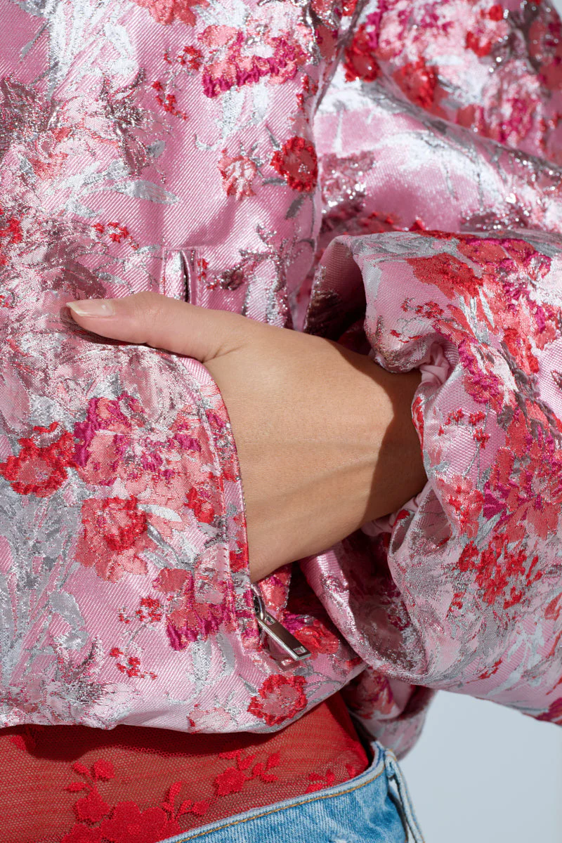 SWEET DISPOSITION BROCADE BOMBER - Image 8