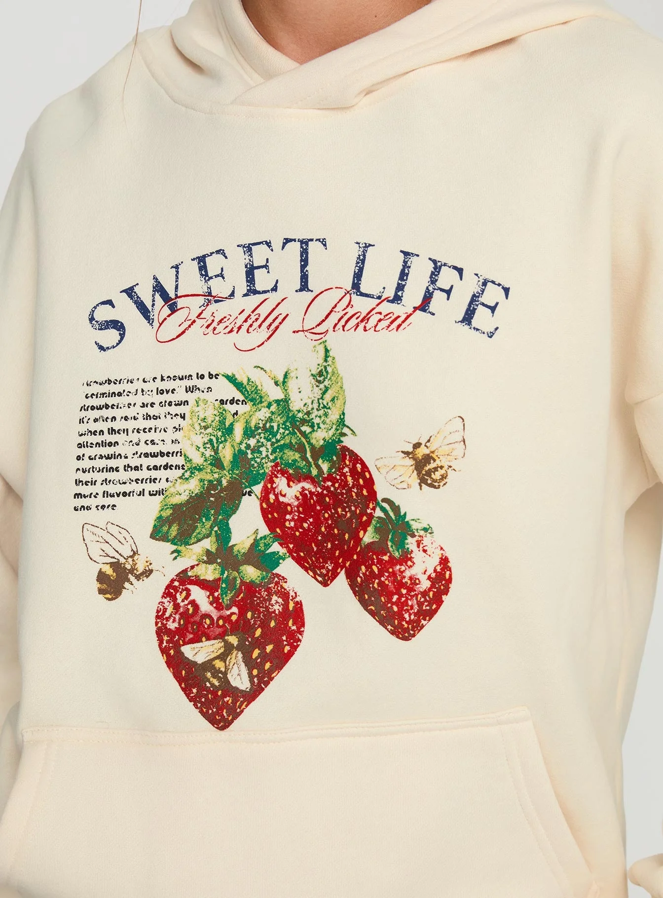 Sweet Life Graphic Sweater Cream - Image 6