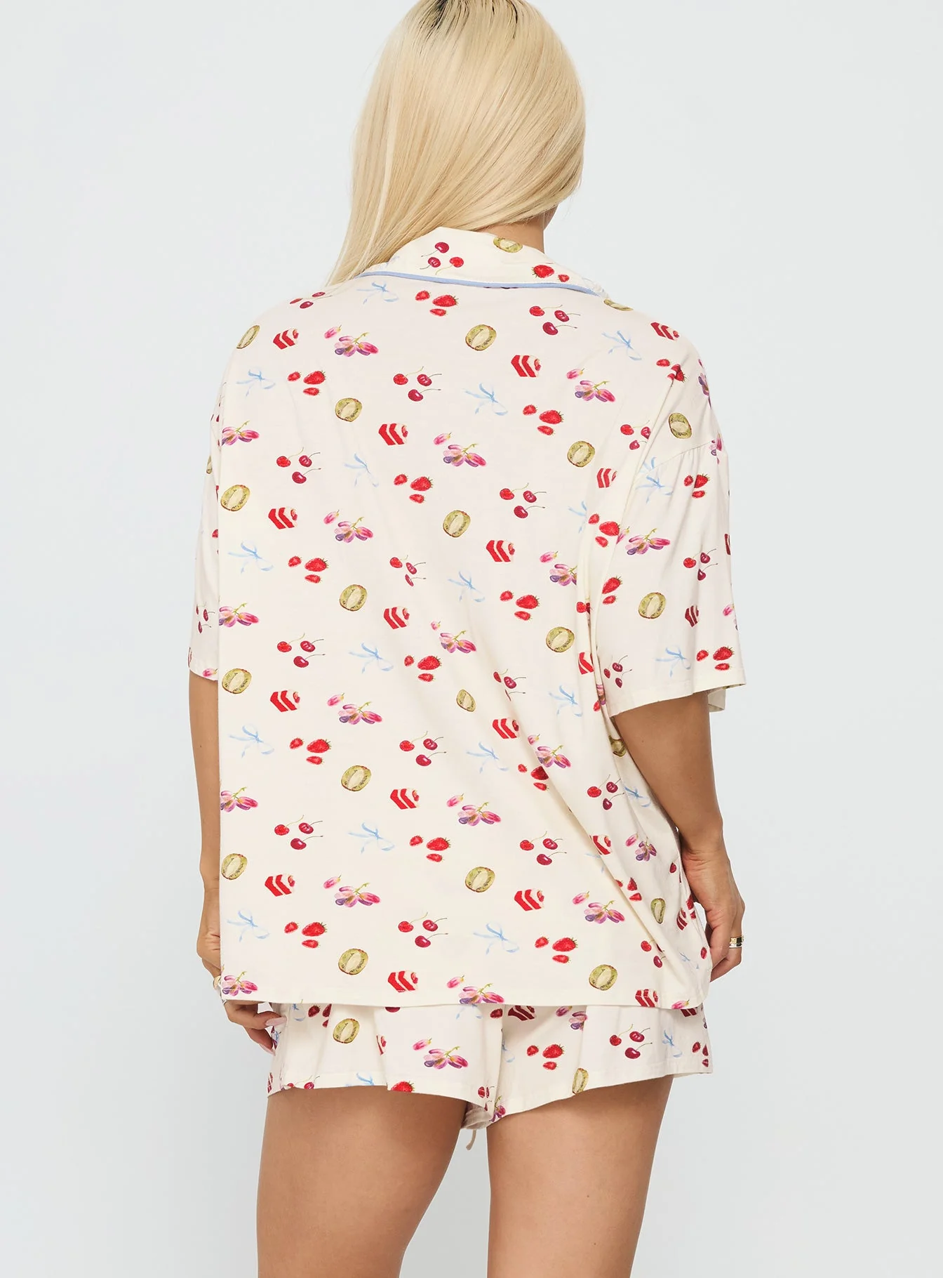 Sweet Things Button Down Sleep Set Multi - Image 5