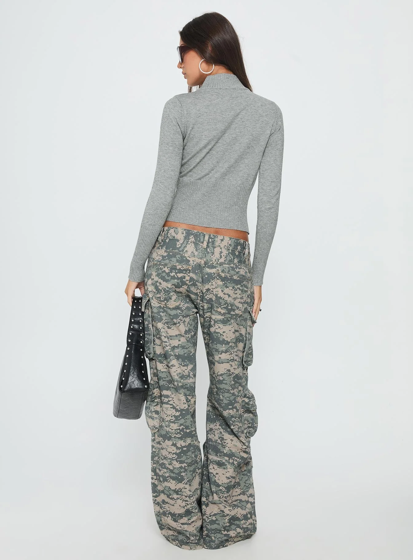 Sweetness Low Rise Straight Leg Jeans Digital Camo - Image 5