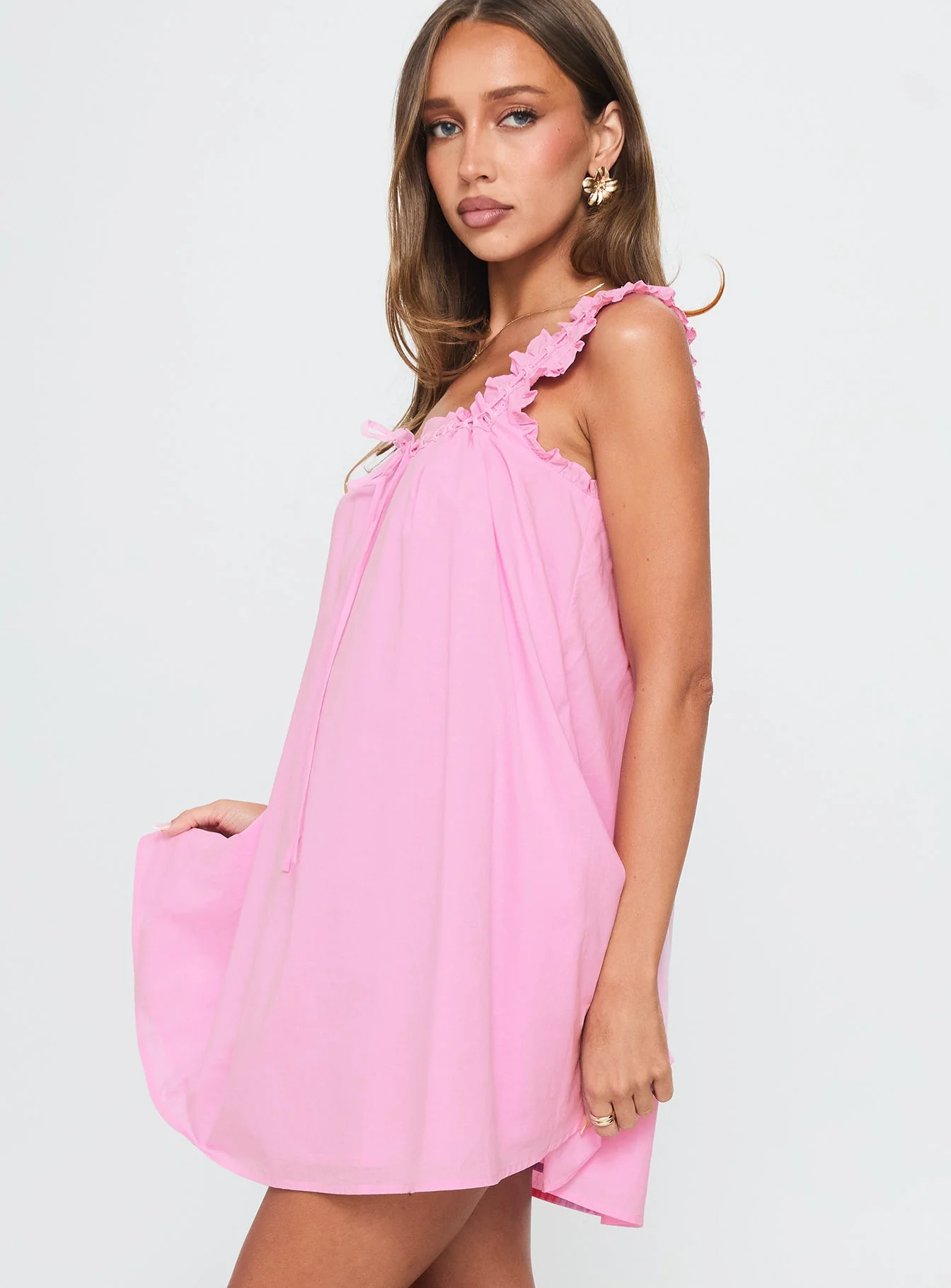 Swing Mini Dress Pink - Image 4
