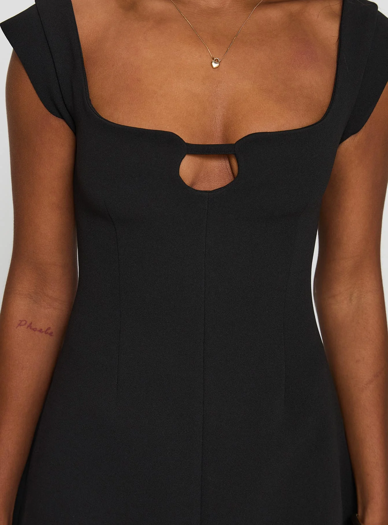 Sylvette Mini Dress Black - Image 6