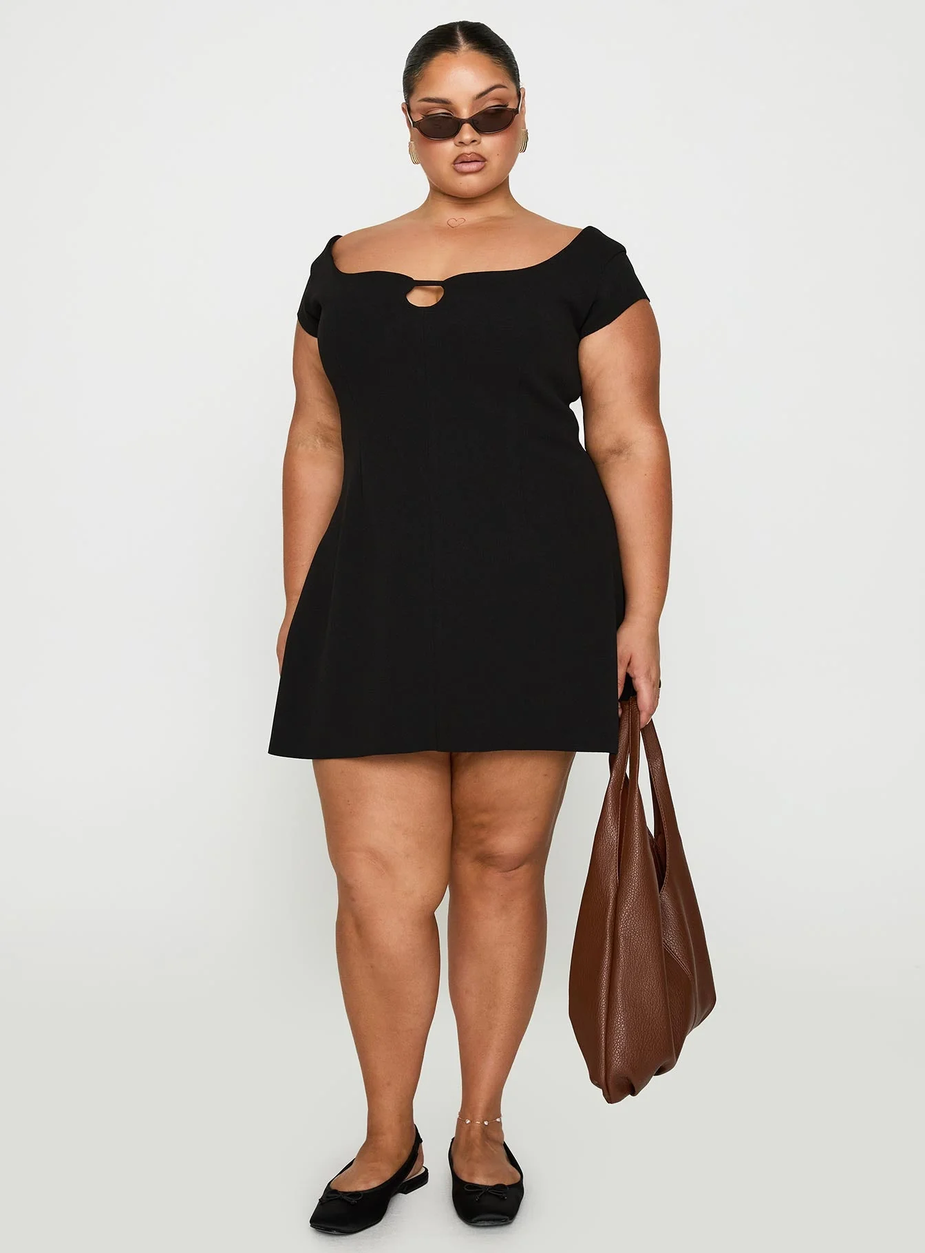 Sylvette Mini Dress Black Curve - Image 3