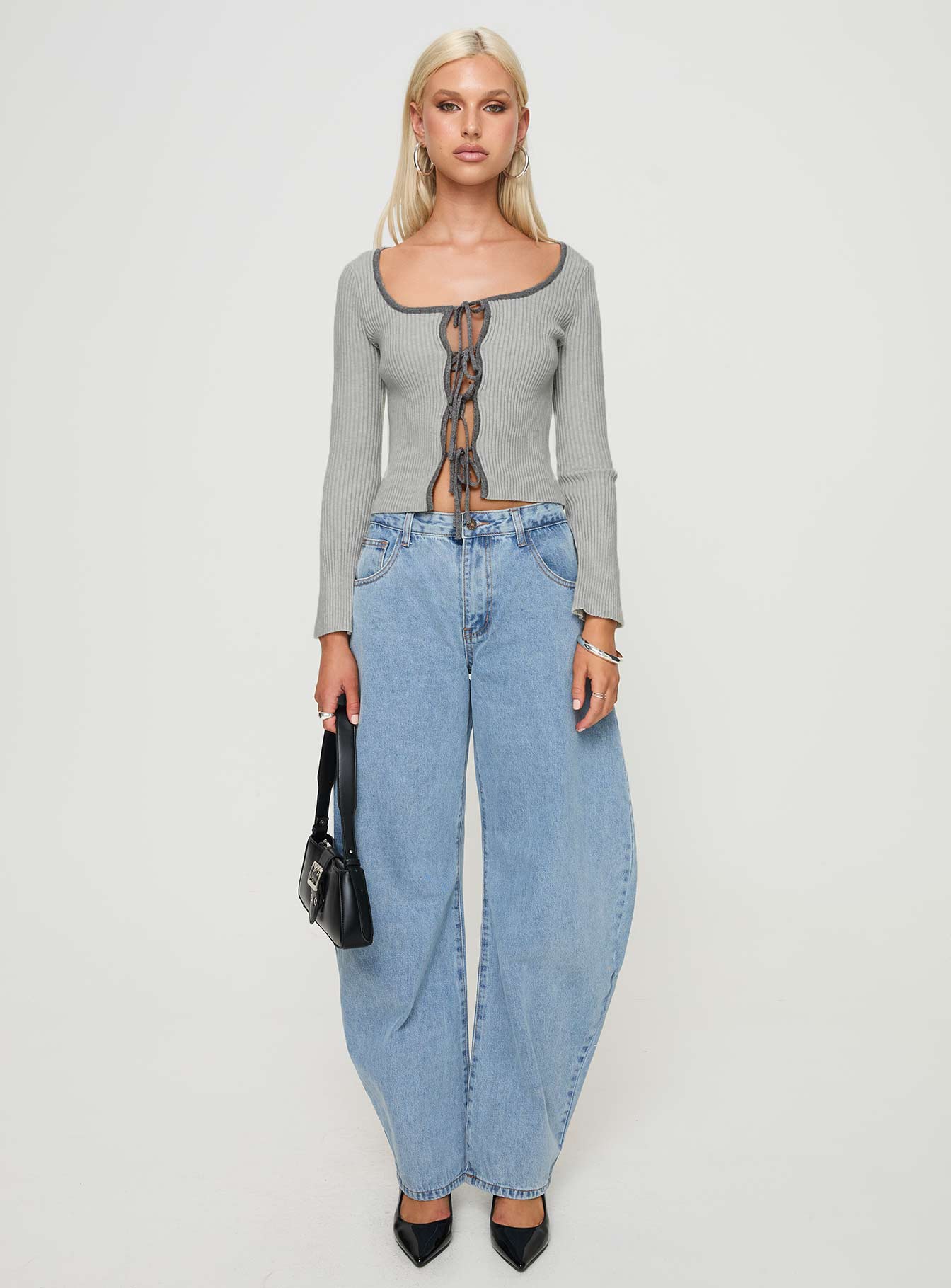 Tahlea Long Sleeve Top Grey - Image 7