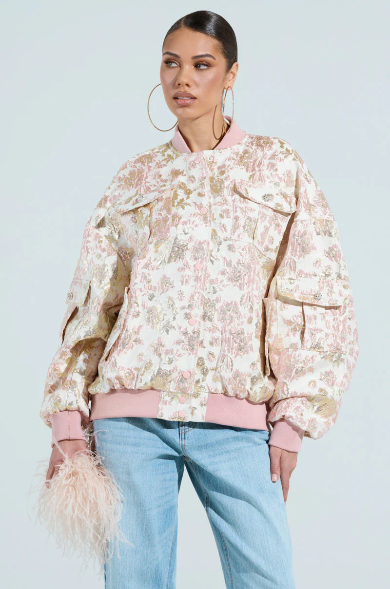TAKE CARE BROCADE BOMBER - Image 2