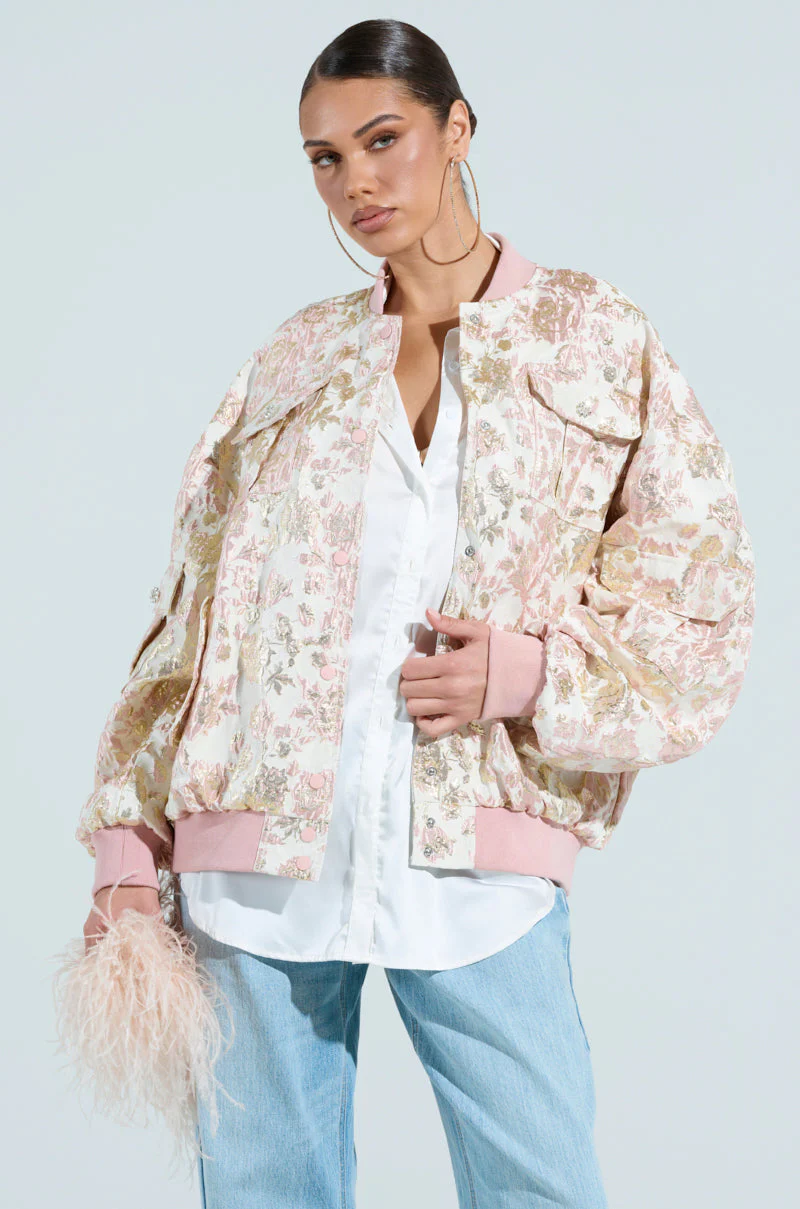 TAKE CARE BROCADE BOMBER - Image 3