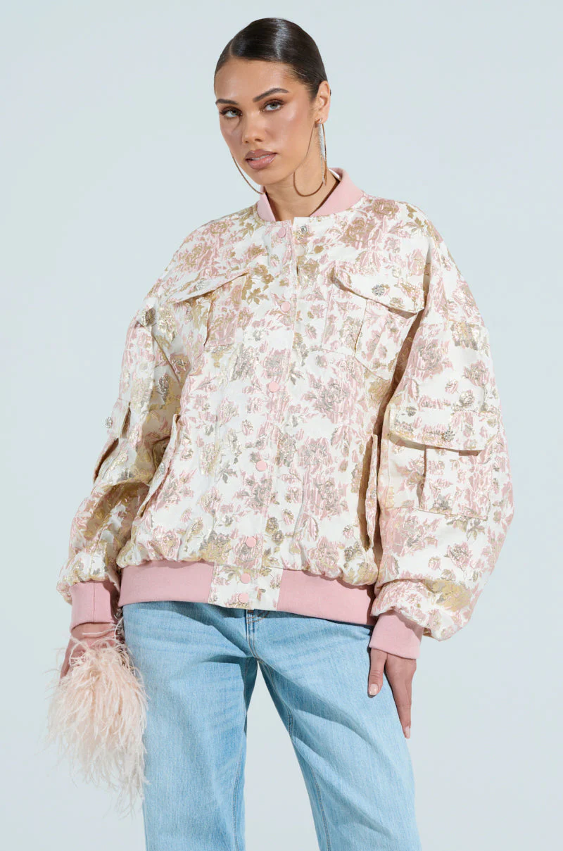 TAKE CARE BROCADE BOMBER - Image 4