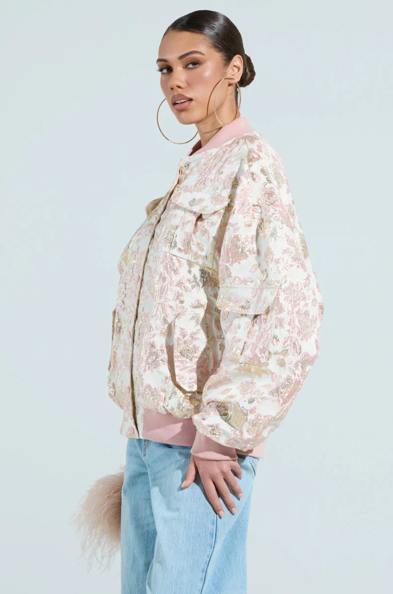 TAKE CARE BROCADE BOMBER - Image 6