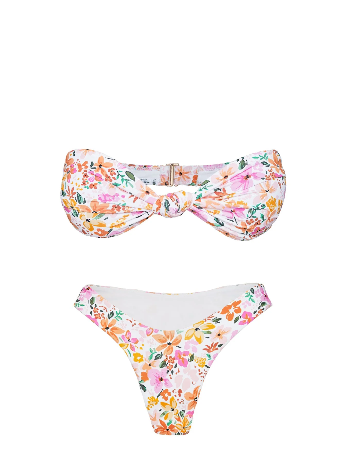 Tamrali Bandeau Bikini Top Multi Floral - Image 5