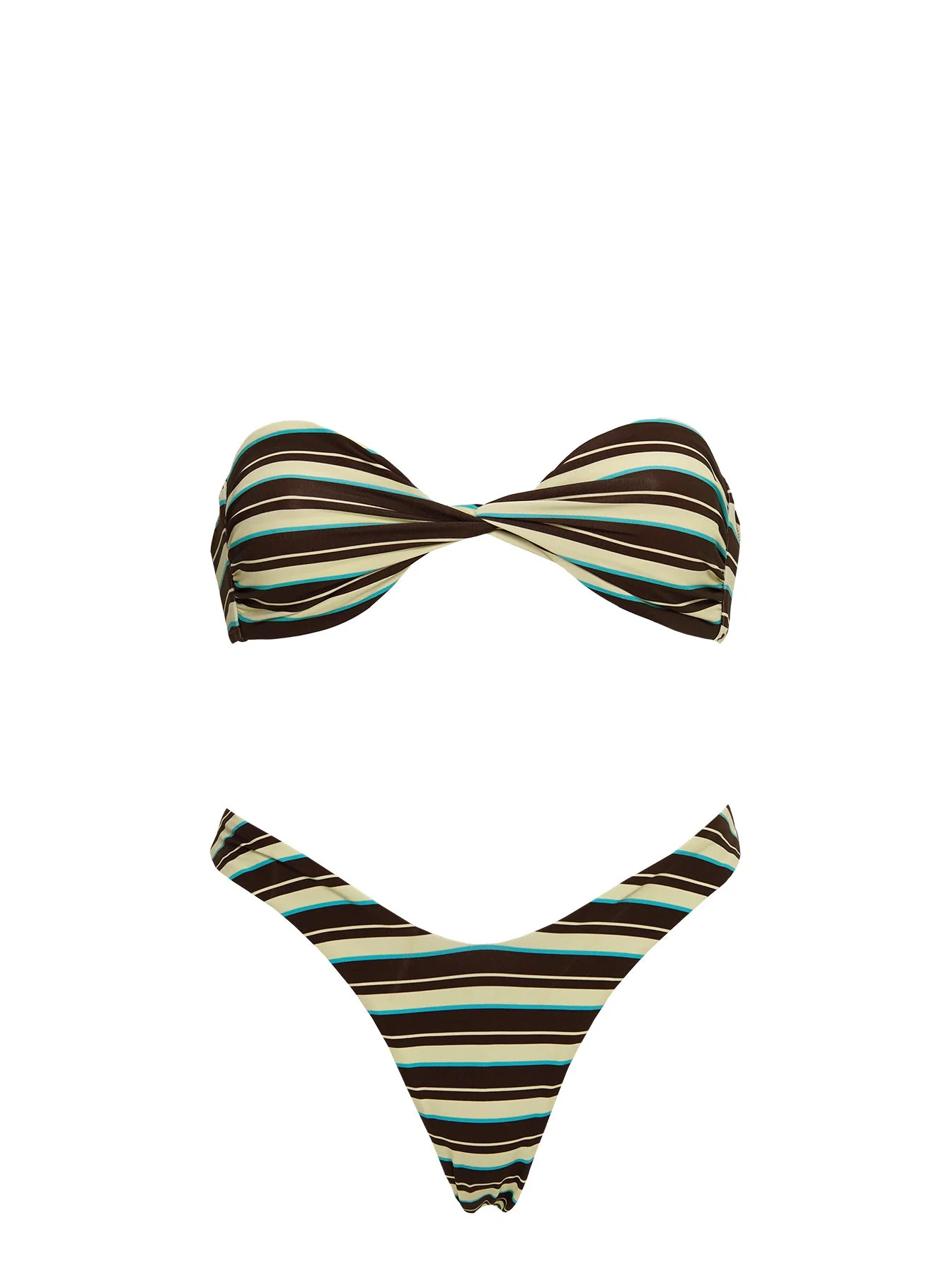 Tamrali Bikini Bottoms Brown Stripe - Image 5