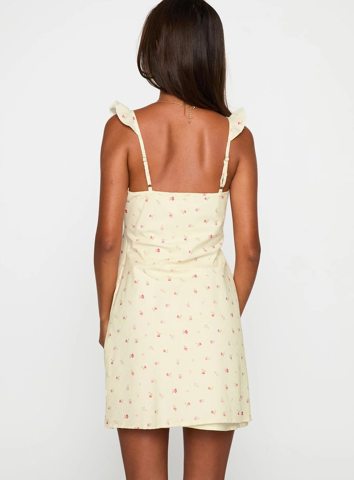 Tattoo Kisses Frill Mini Dress Floral - Image 5