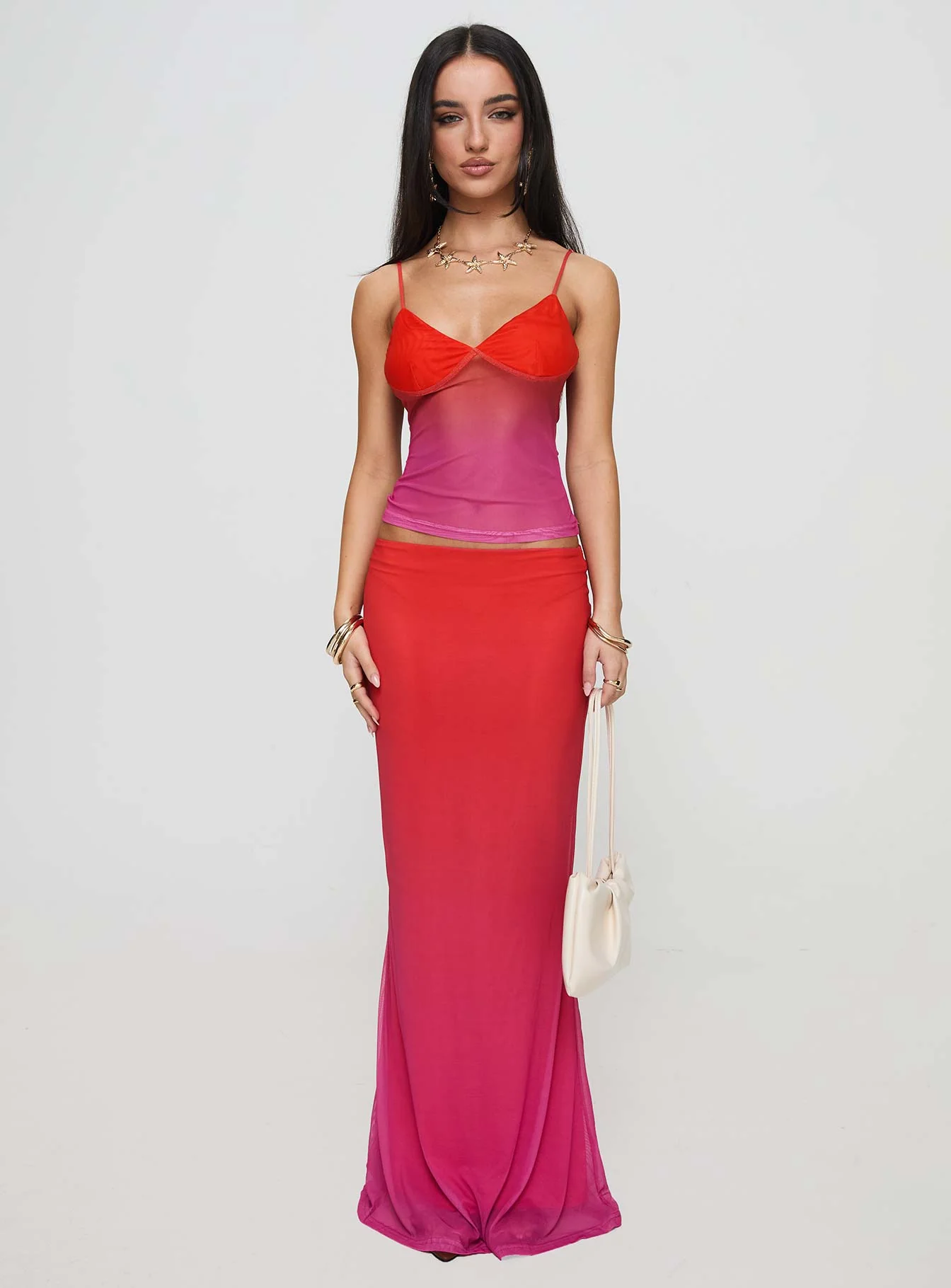 Teen Spirit Maxi Skirt Pink Ombre - Image 7