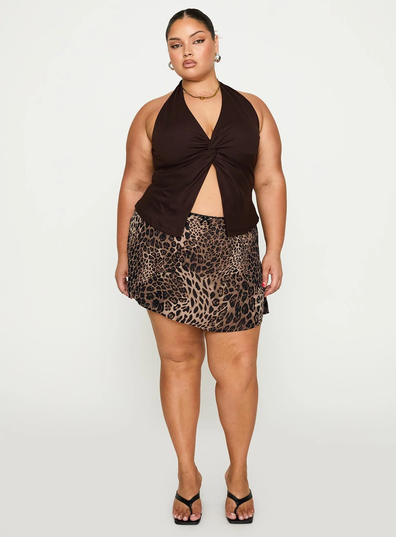 Tejano Mini Skirt Leopard Curve - Image 3