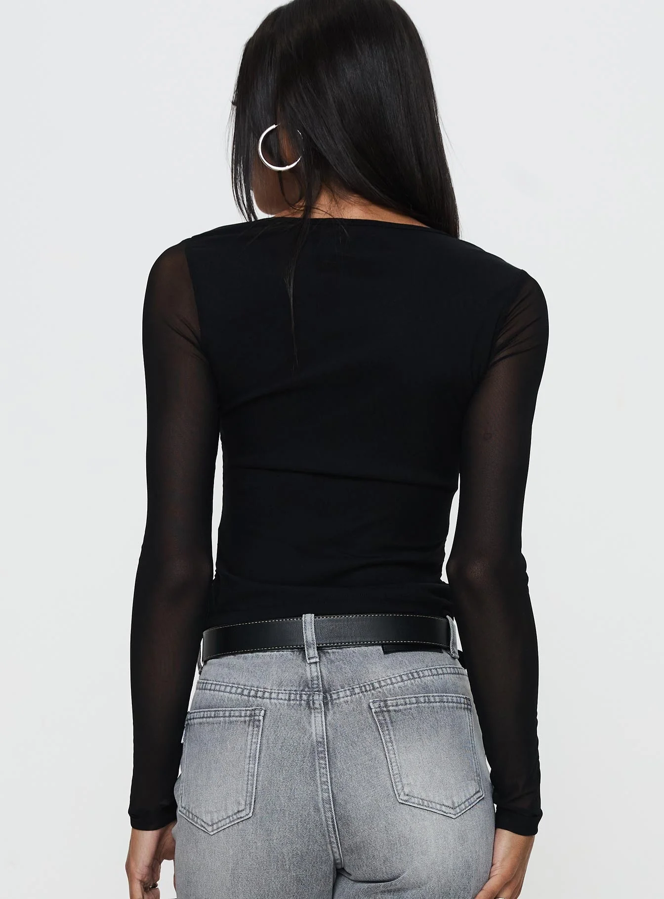 Tenzin Ruched Top Black - Image 4