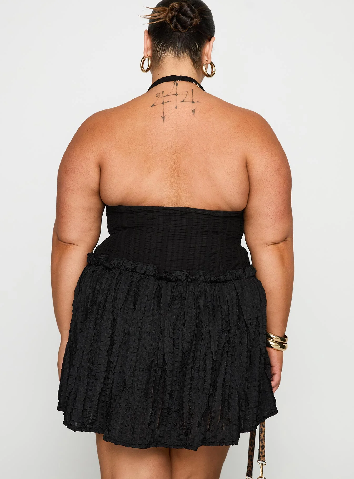 Mixie Halter Romper Black Curve - Image 5