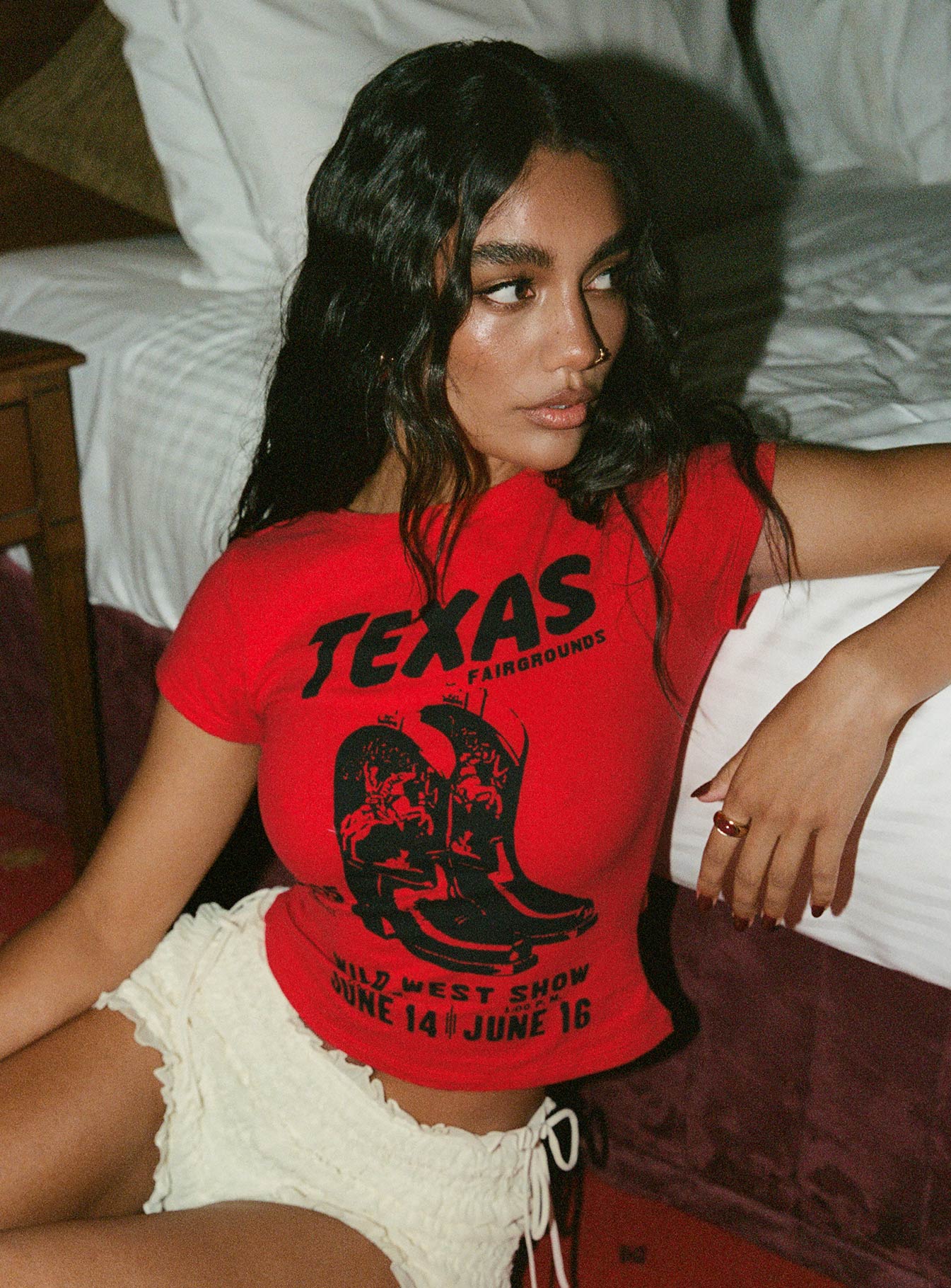 Texas Baby Tee Red - Image 11