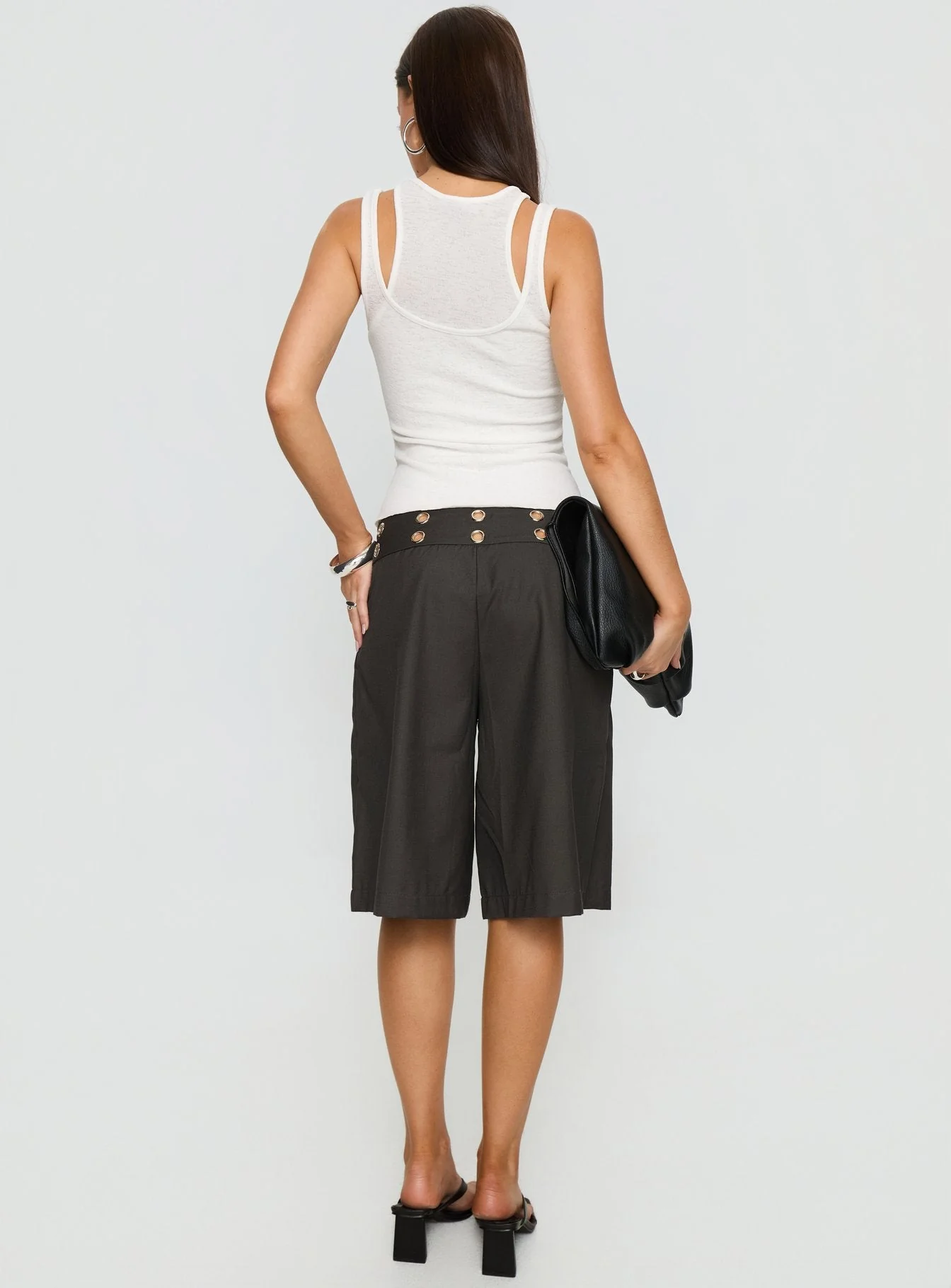 Teza Eyelet Jorts Grey - Image 5
