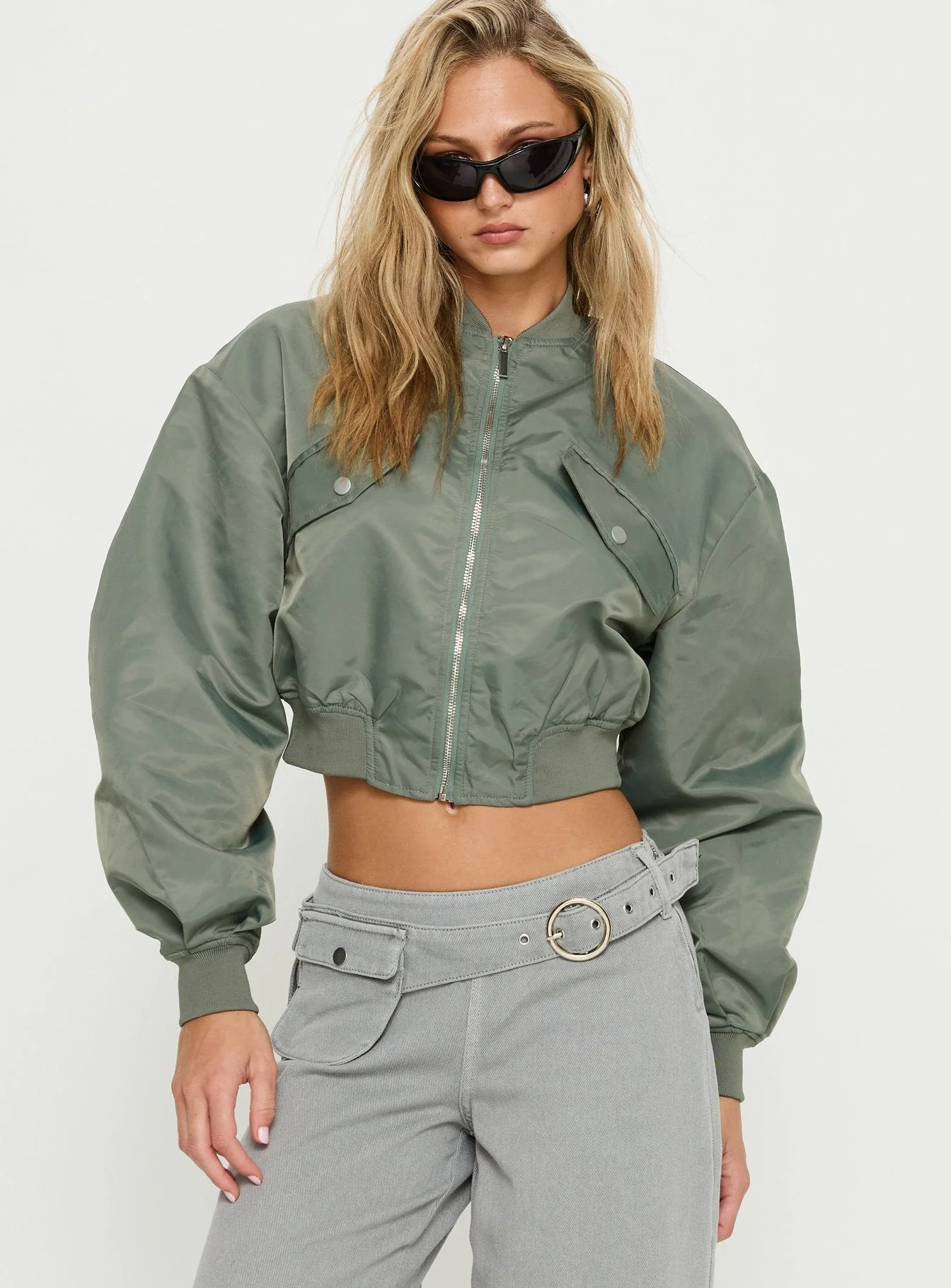 Thalya Bomber Jacket Green - Image 2