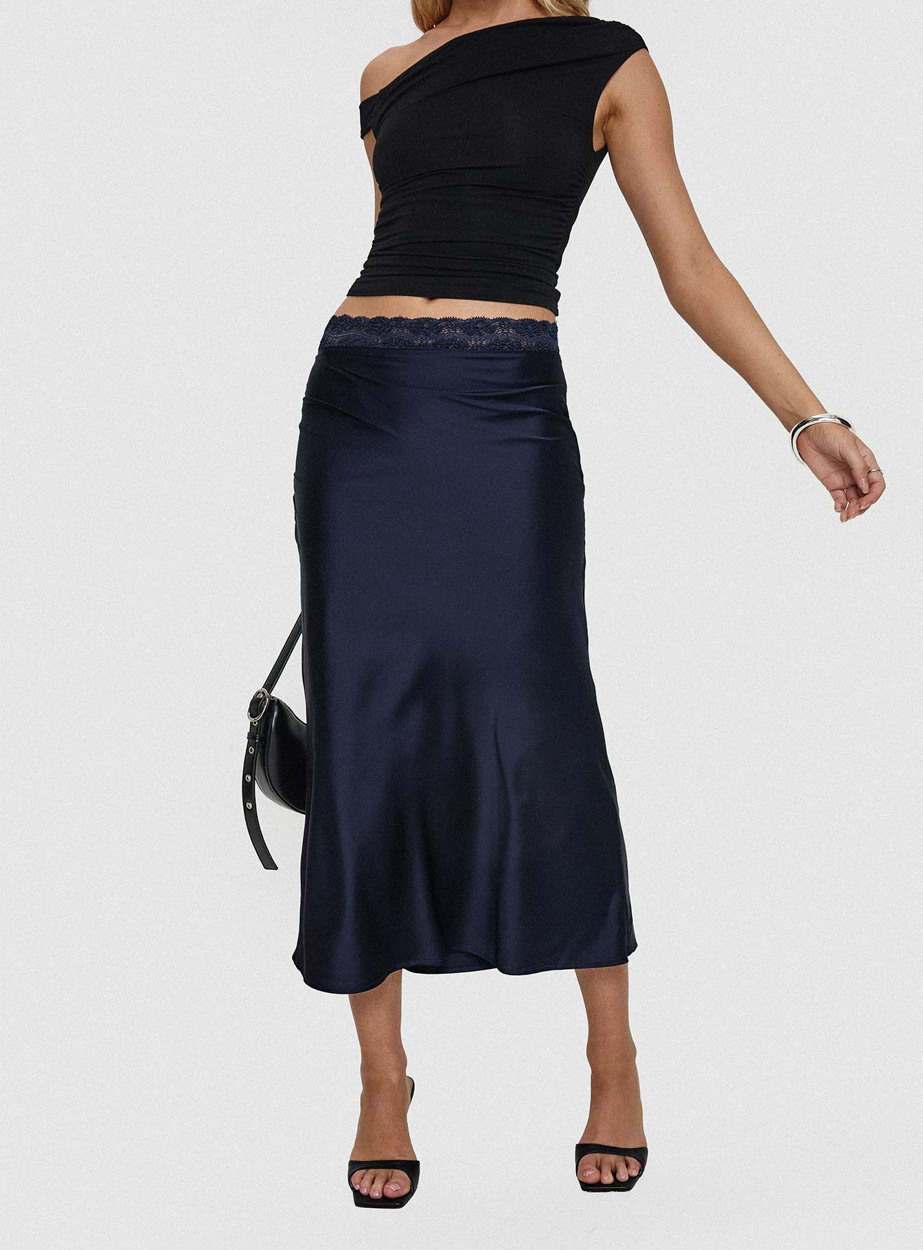 The Charmaine Maxi Skirt Navy - Image 8